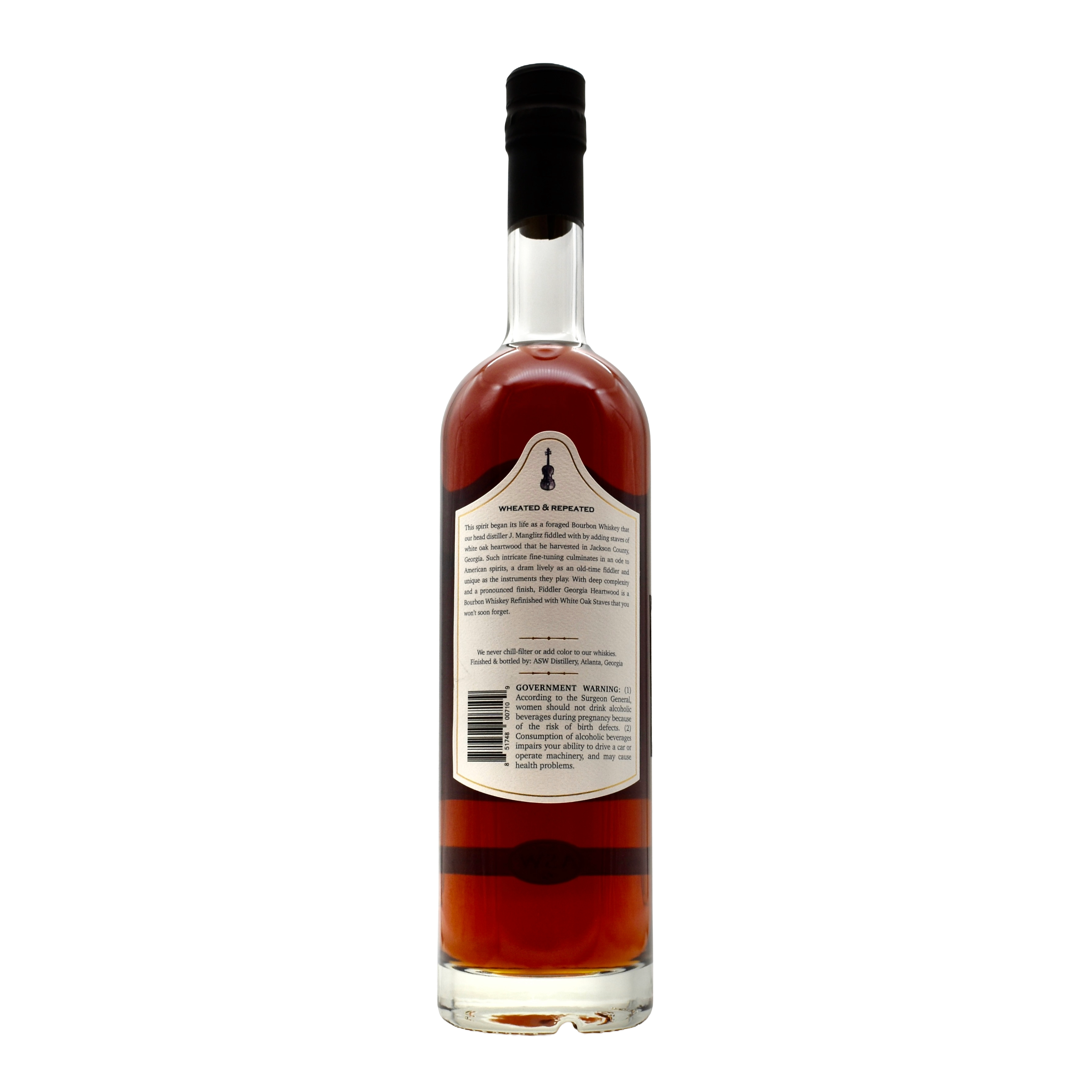ASW Distillery Fiddler Wheated Bourbon 750ml