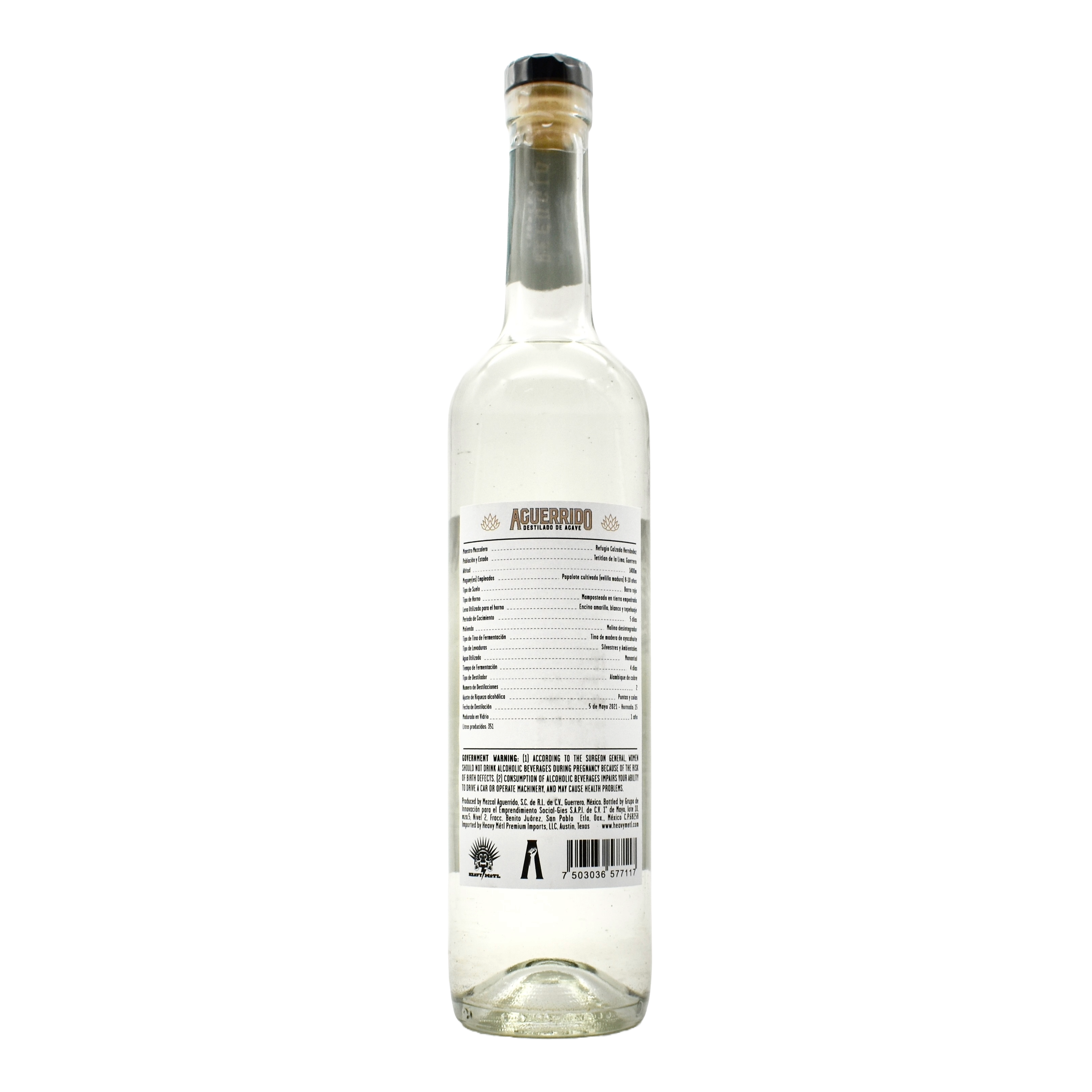 Aguerrido Cupreata Don Refugio 750ml