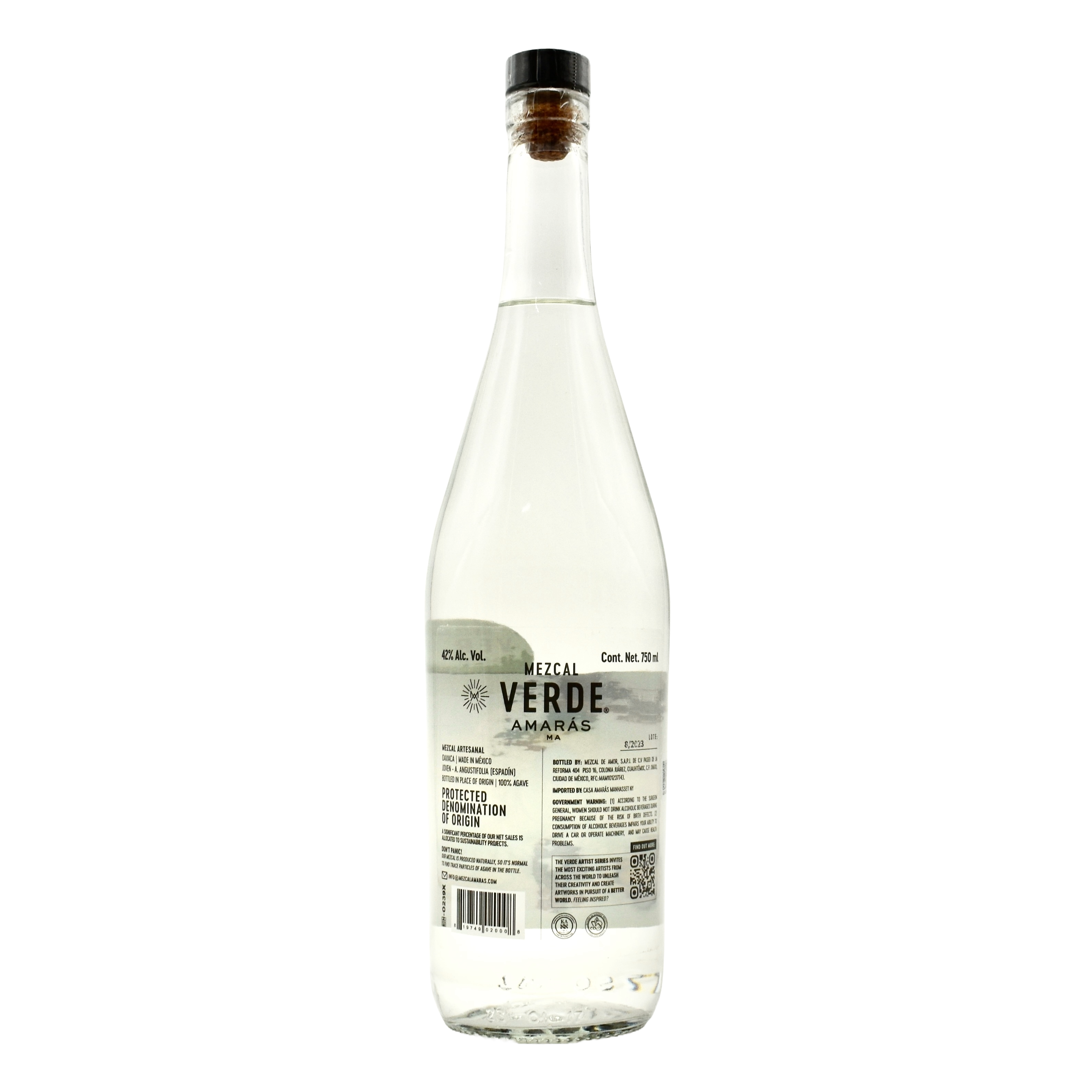 Amaras Verde Mezcal Joven 750ml