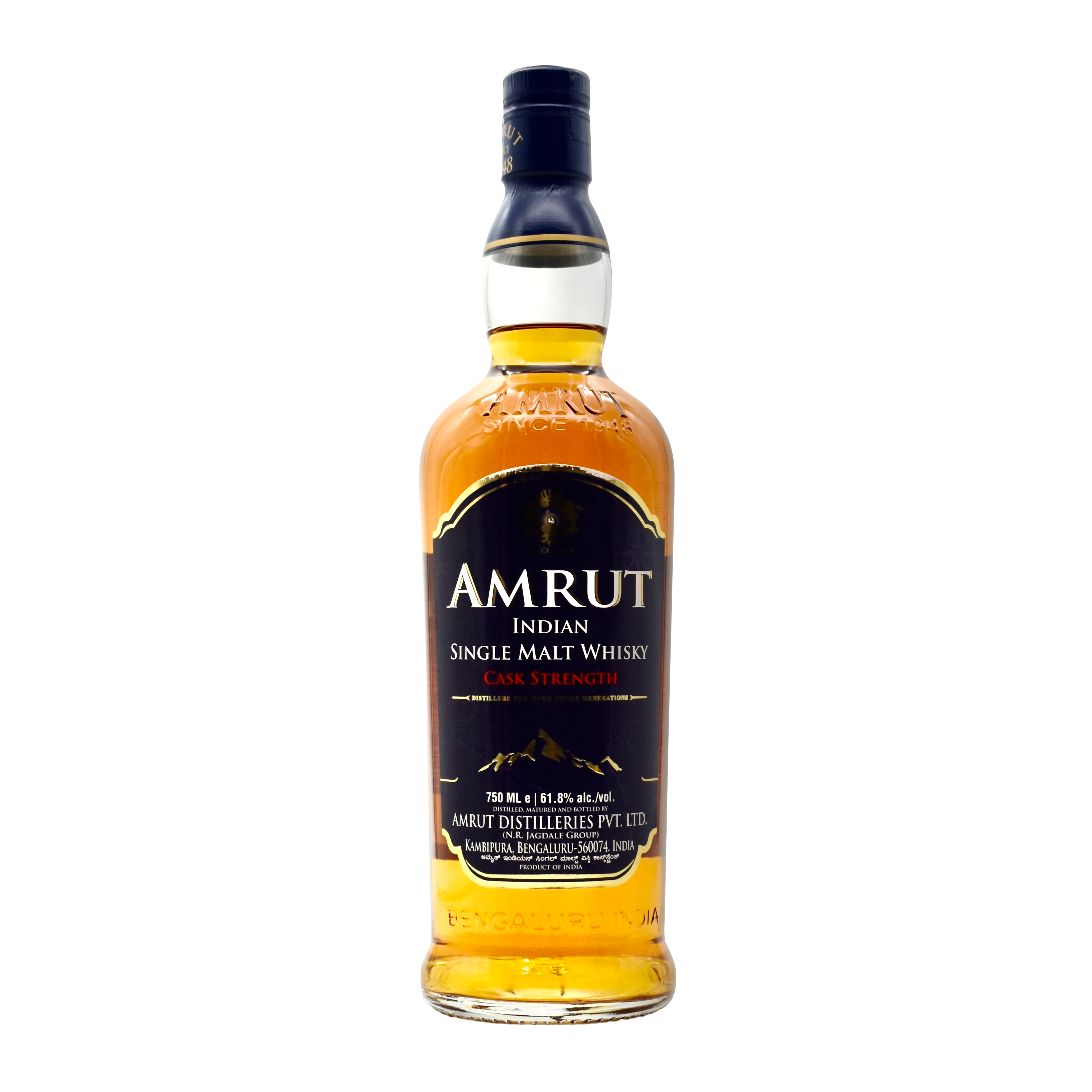 Amrut Indian Single Malt Whisky Cask Strength 750ml