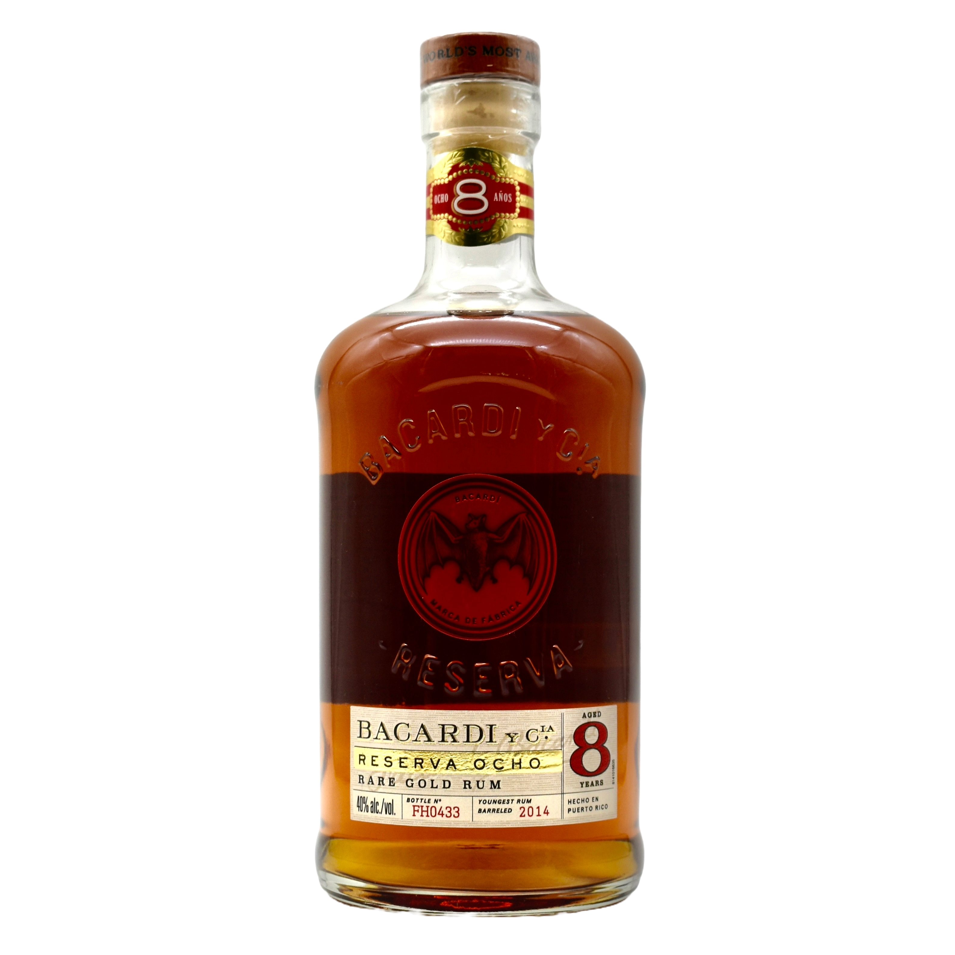 Bacardi Rum Ocho Reserve 8Yr 750ml