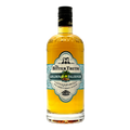 A bottle of Bitter Truth Golden Falernum Liqueur with a yellowish liquid visible through the clear glass. The label features the brand name and product name with a vintage style design.