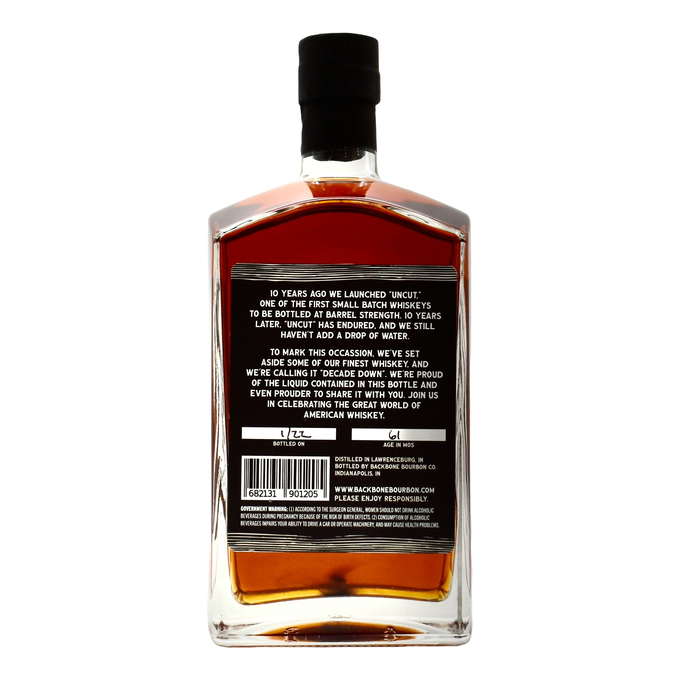 Backbone Bourbon Decades Down 750ml