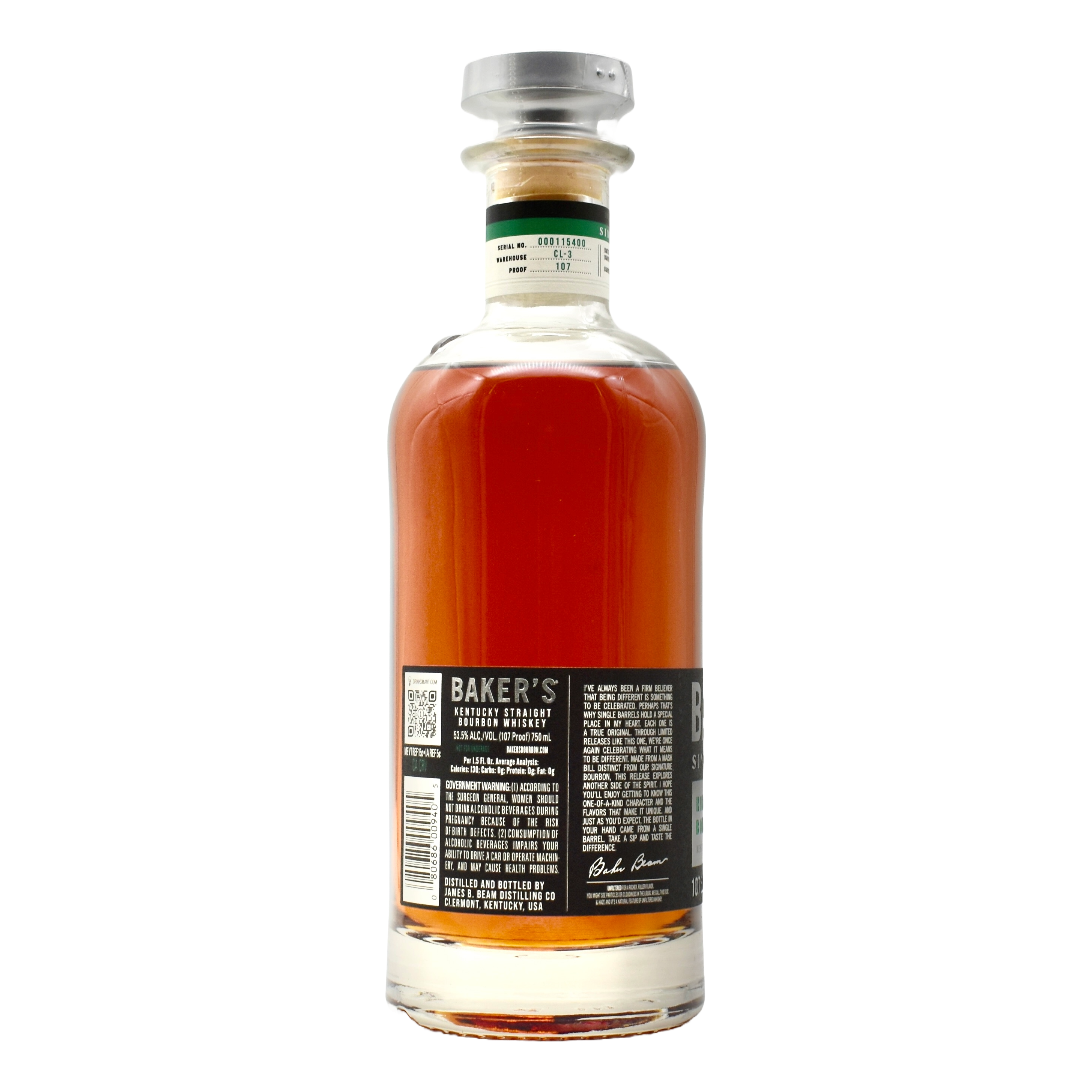 Baker's High Rye Bourbon Limited Release 750ml