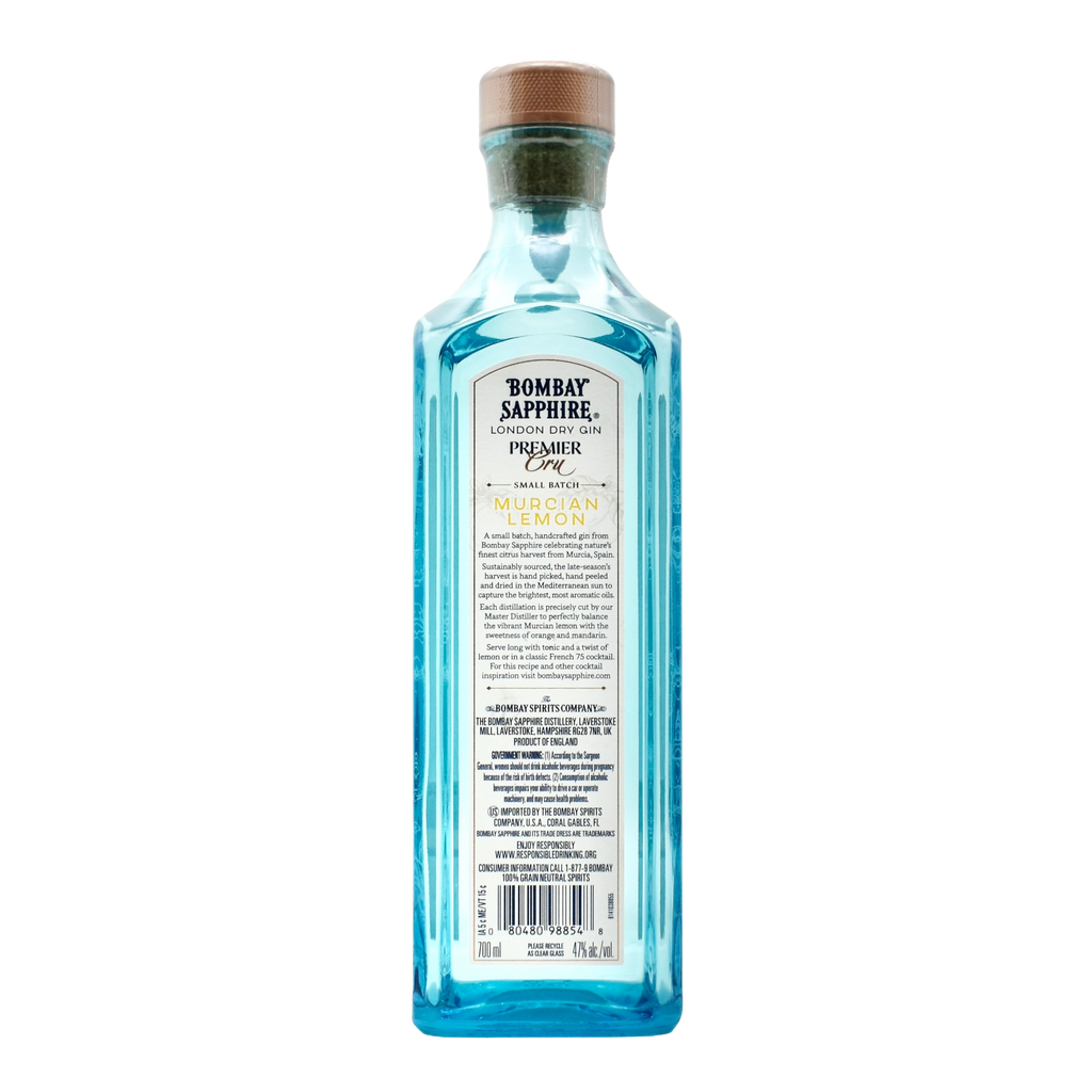 Bombay Sapphire Premier Cru Murcian Lemon Gin 750ml