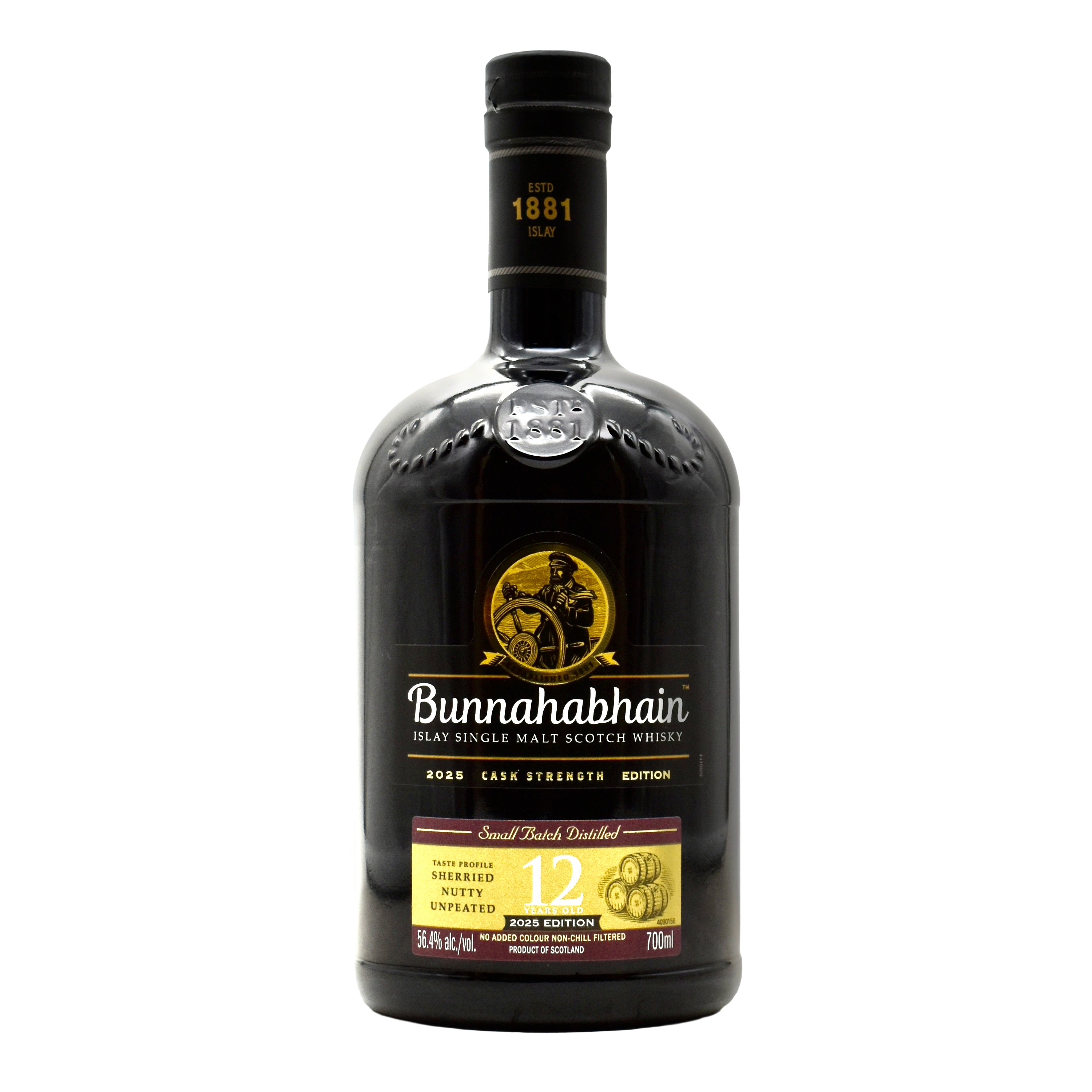 Bunnahabhain 12 Year Cask Strength Single Malt Scotch Whiskey 2025 750ml