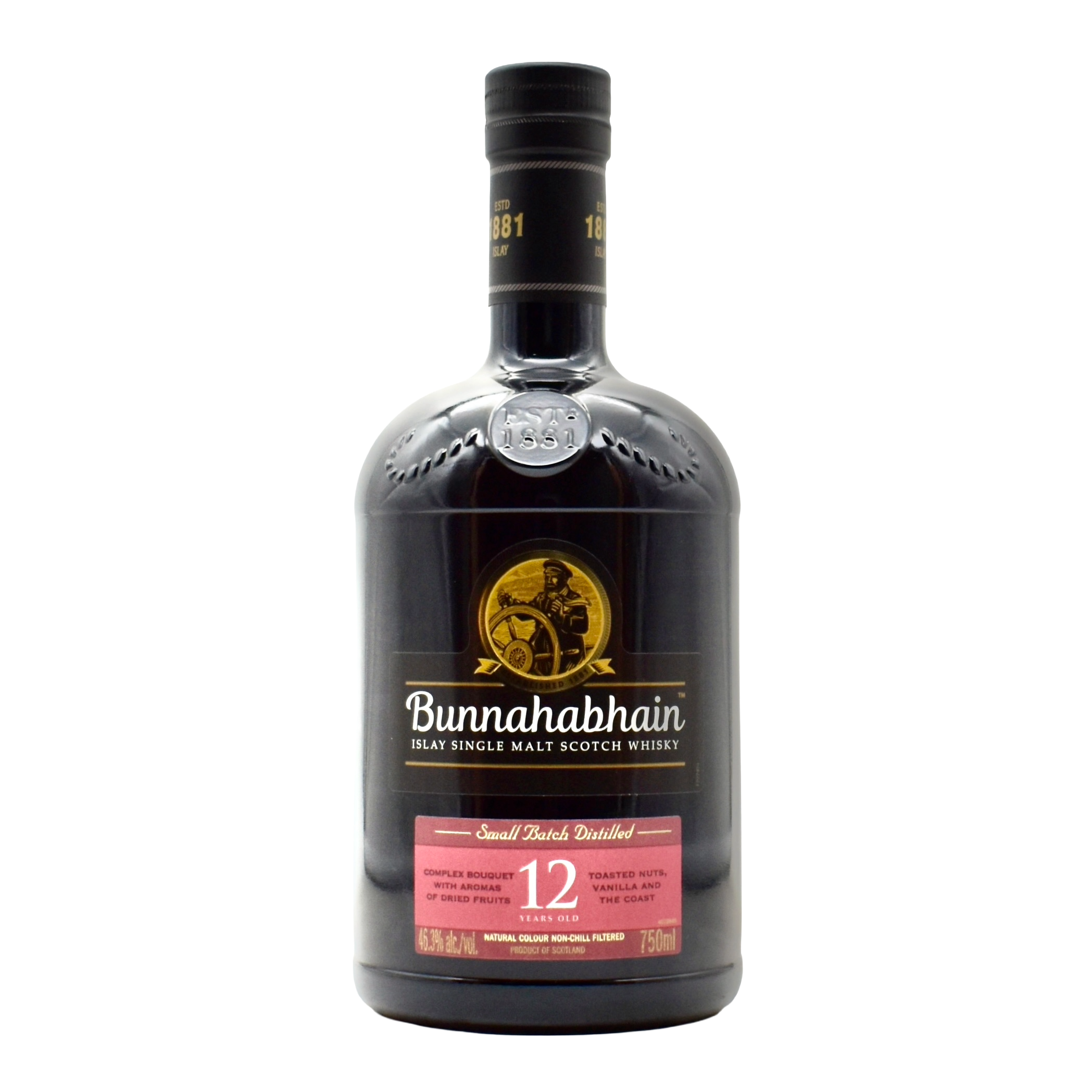Bunnahabhain 12 Year Old Single Malt Scotch Whisky 750ml