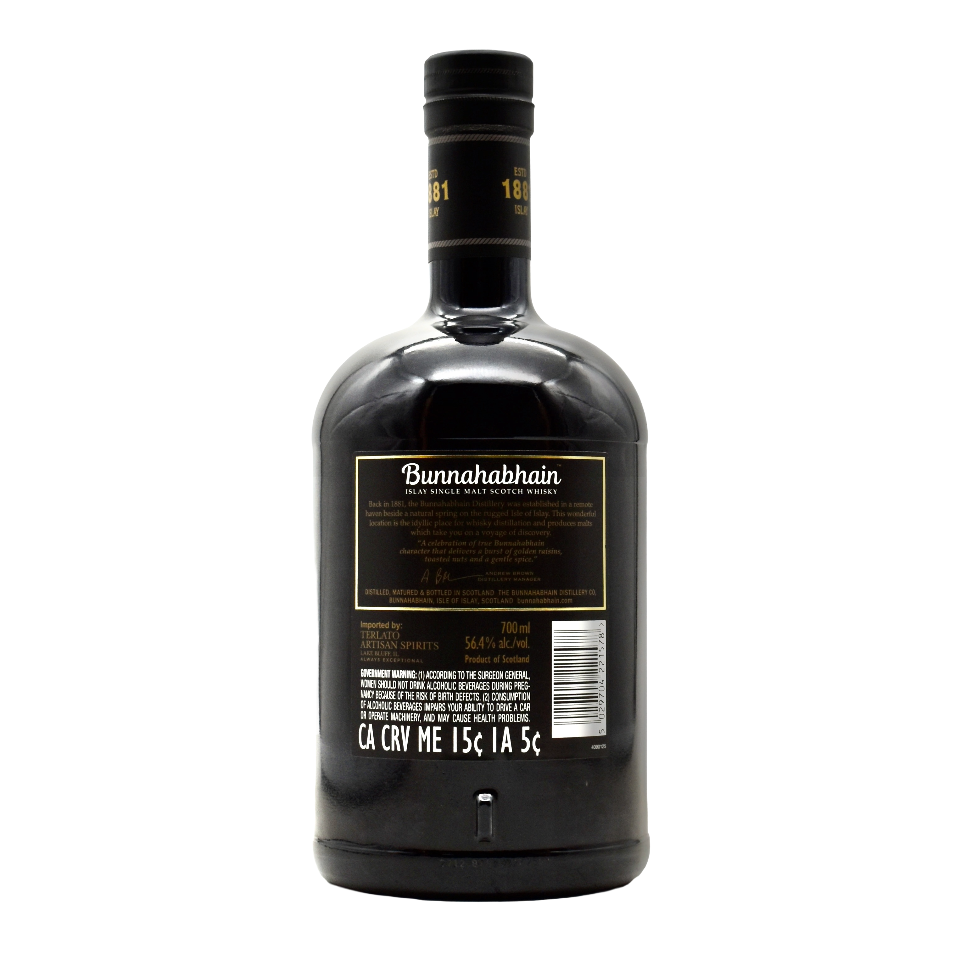 Bunnahabhain 12 Year Cask Strength Single Malt Scotch Whiskey 2025 750ml