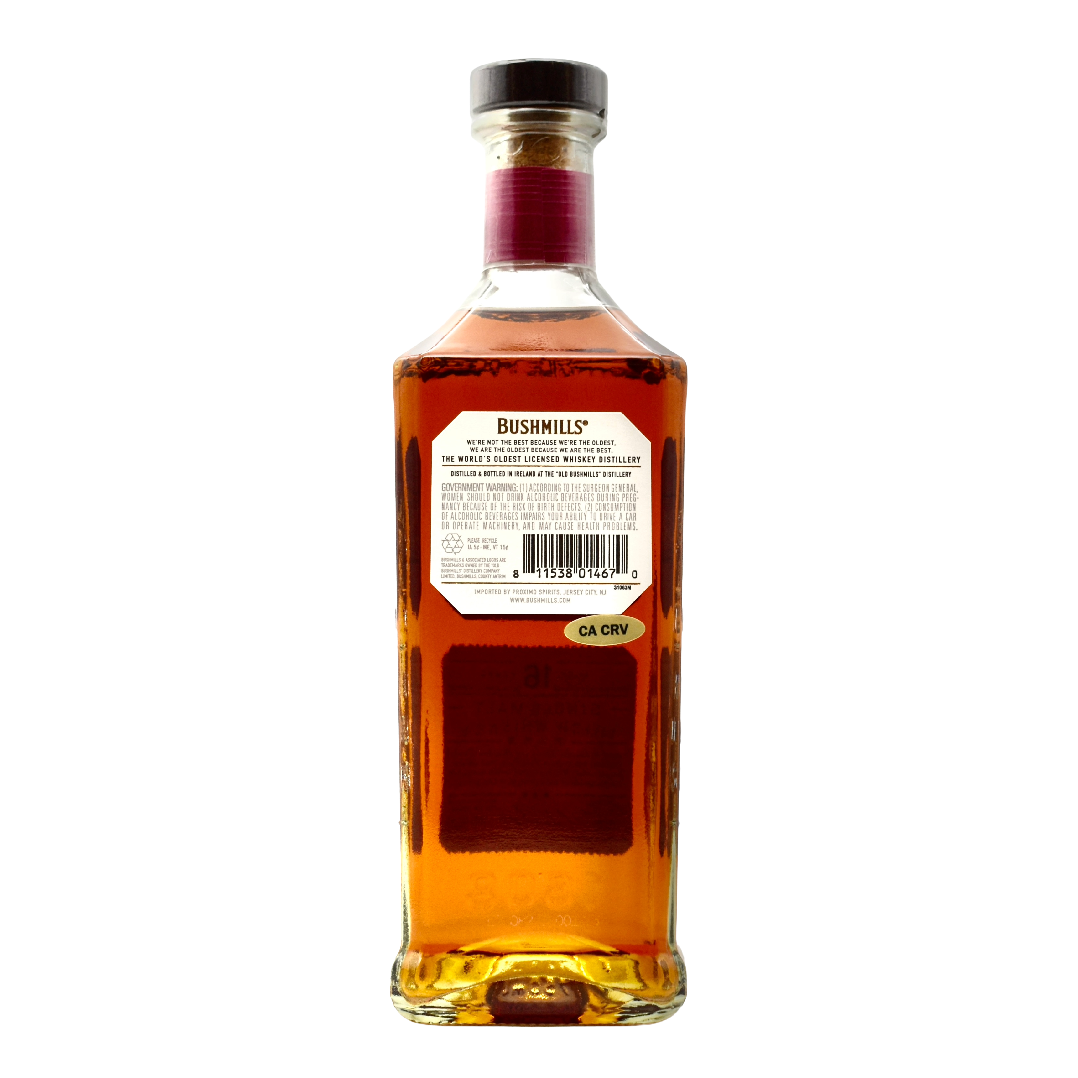 Bushmills 16 Year Old Single Malt Irish Whisky 750ml