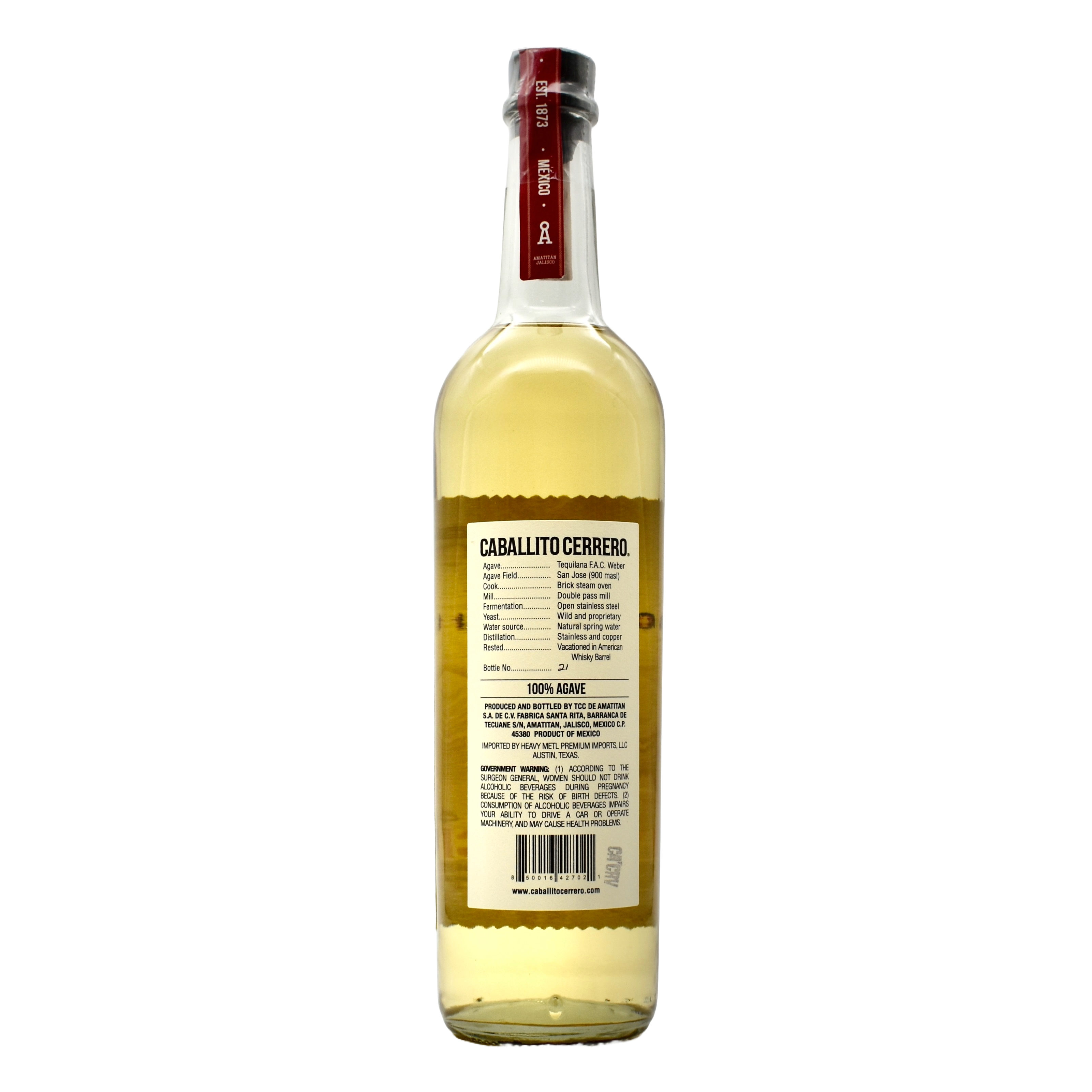 Caballito Cerrero Tequila Azul Reposado Azul 750ml