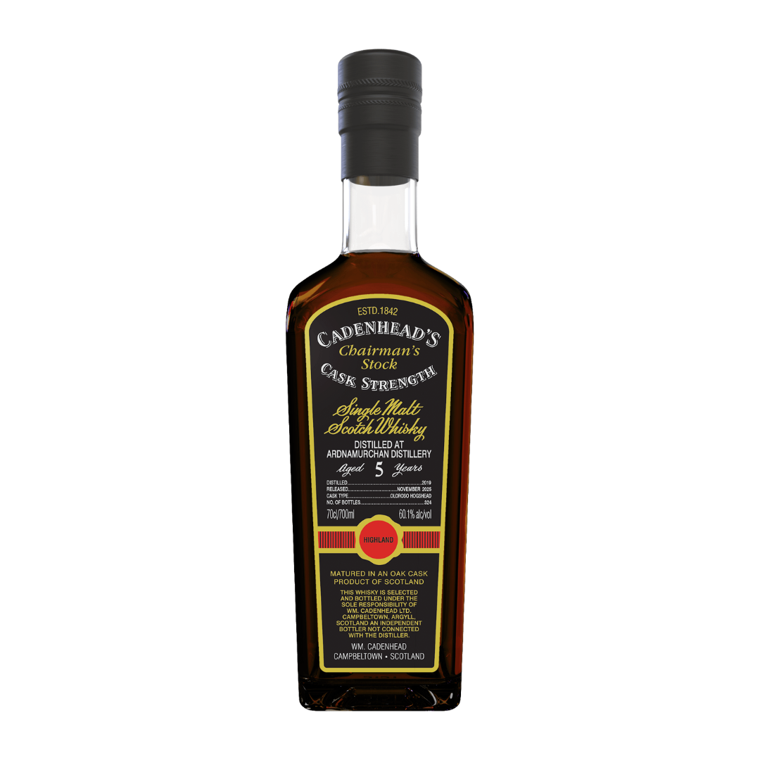 Cadenhead Scotch Whisky Chairman's Stock Ardnamurchan 2019 5 Year Cask Strength 700ml
