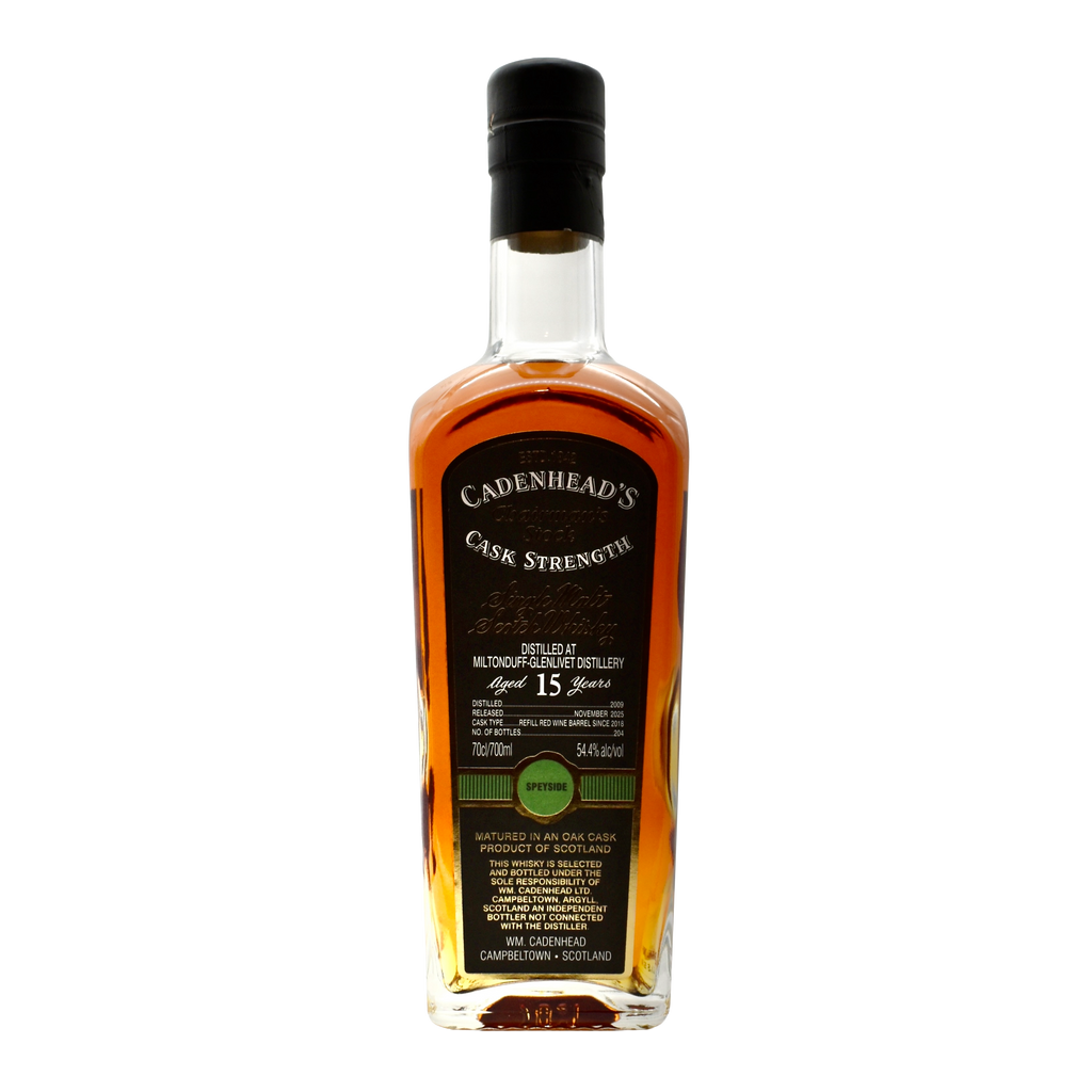 Cadenhead Scotch Whisky Chairman's Stock Miltonduff-Glenlivet 15 Year Cask Strength 700ml