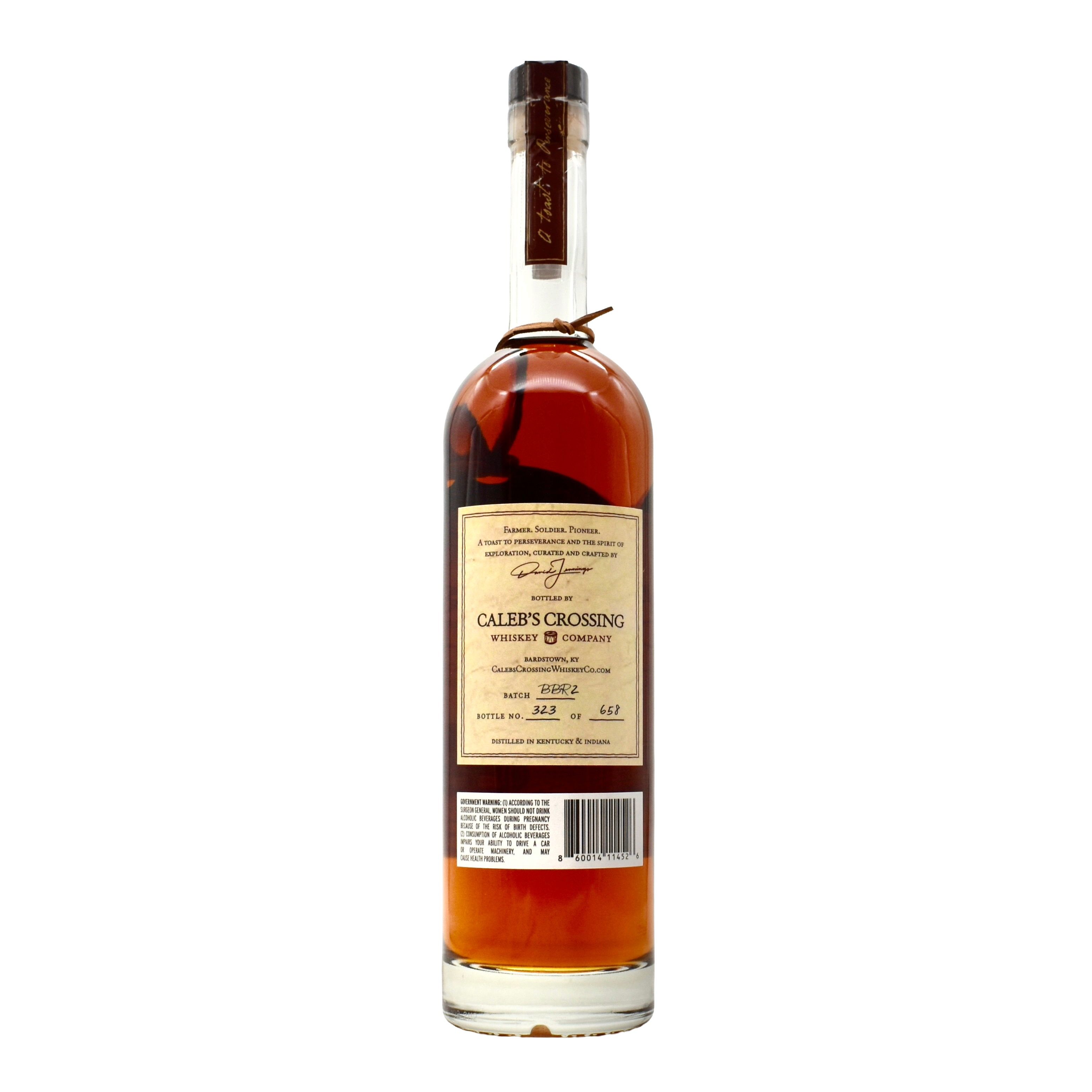 Caleb's Crossing Blend of Bourbon & Rye BBR2 750ml
