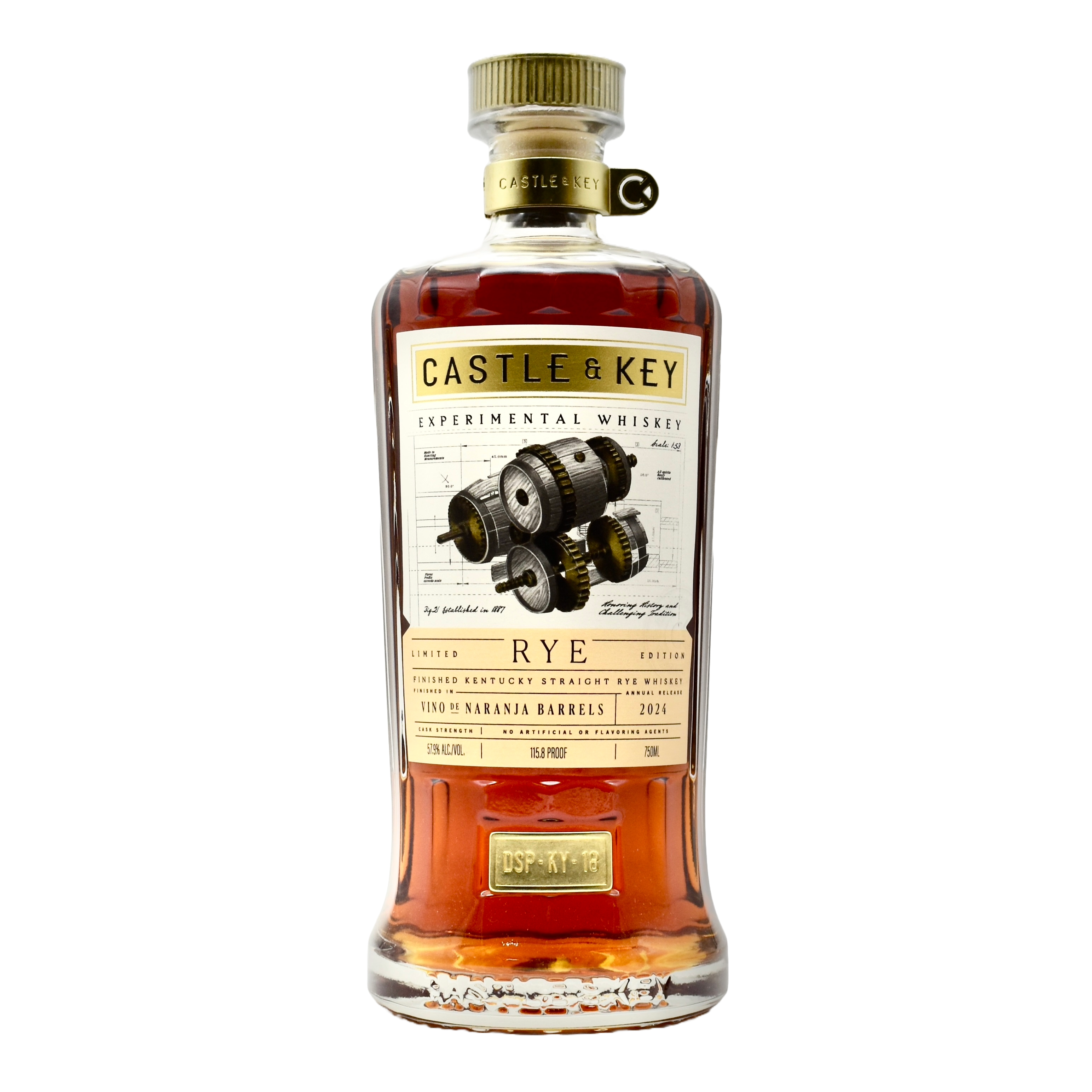 Castle & Key Experimental Rye Naranja 750ml