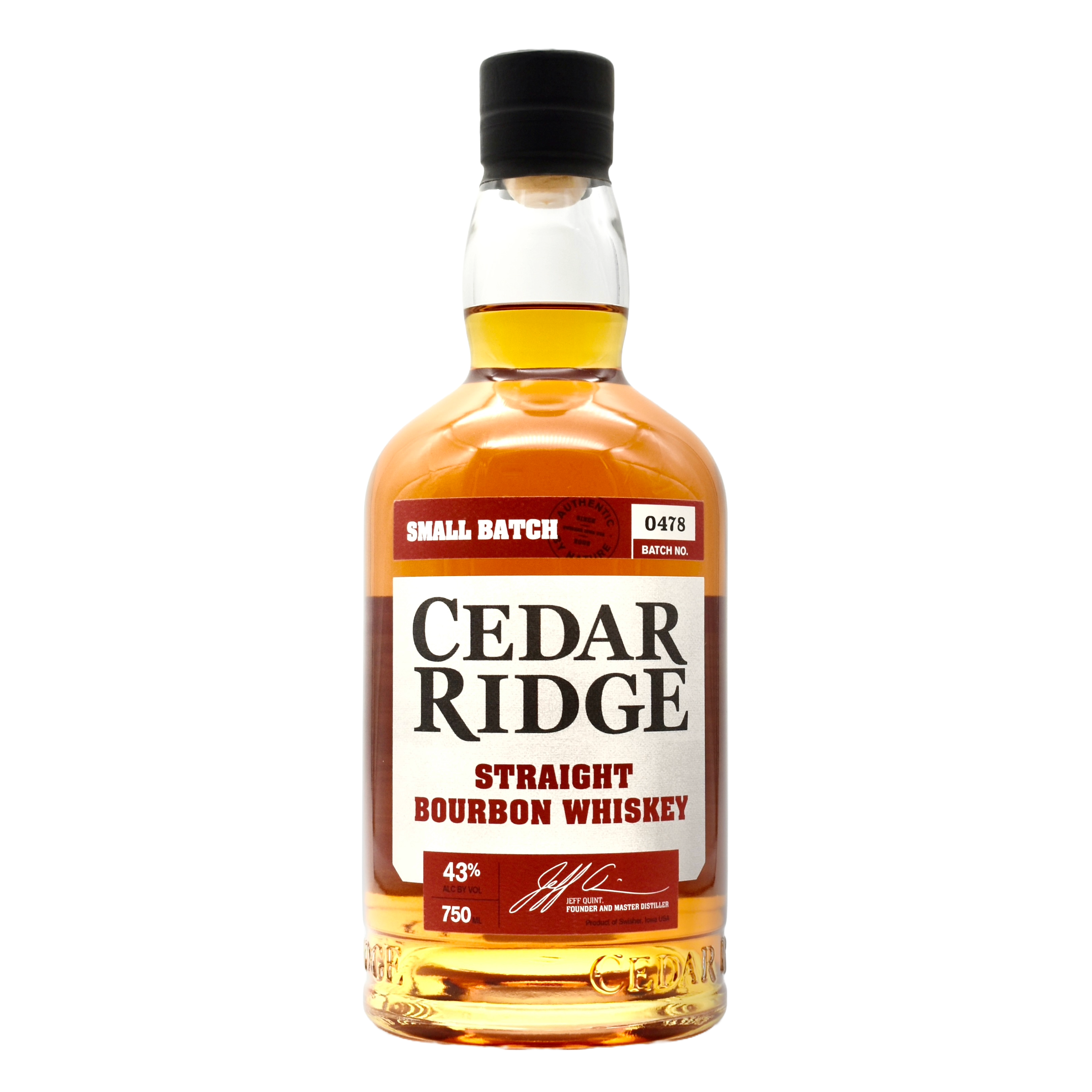 Cedar Ridge Iowa Straight Bourbon Whiskey 750ml