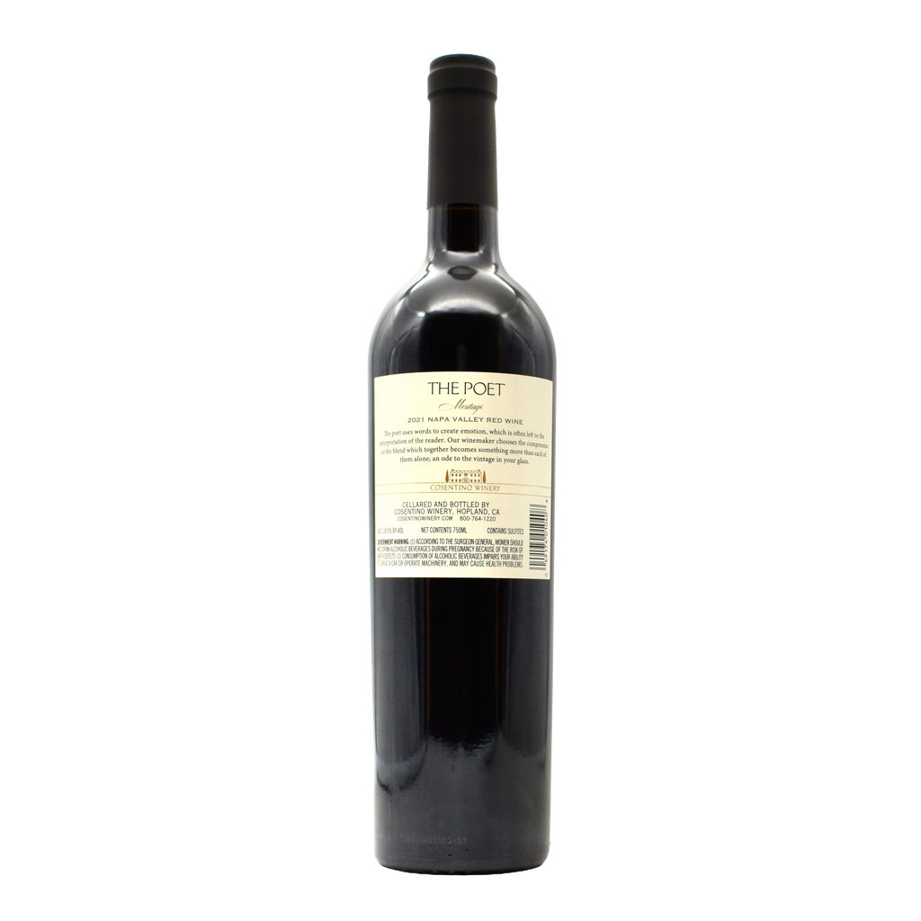 Cosentino Winery The Poet Meritage Napa Valley Red Wine 2021 750ml