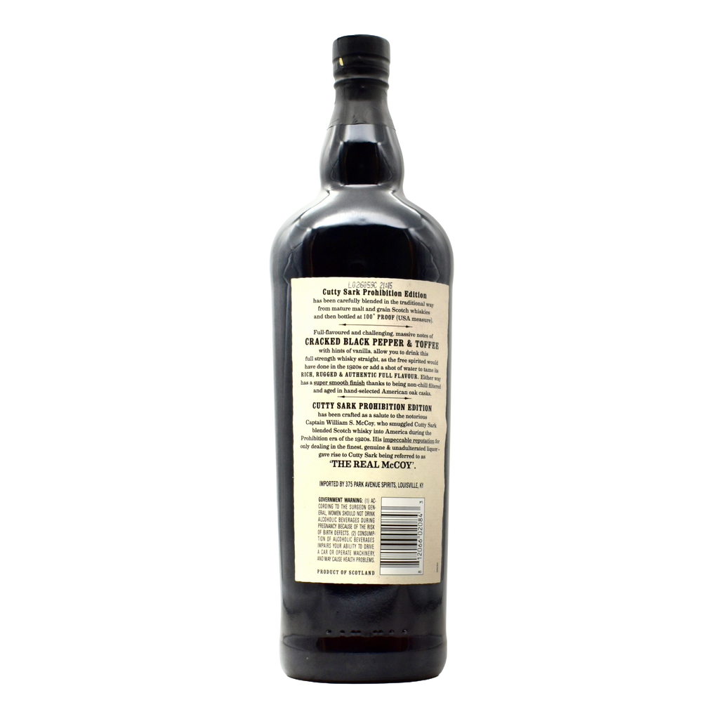 Cutty Sark Prohibition Blended Scotch Whisky 1L
