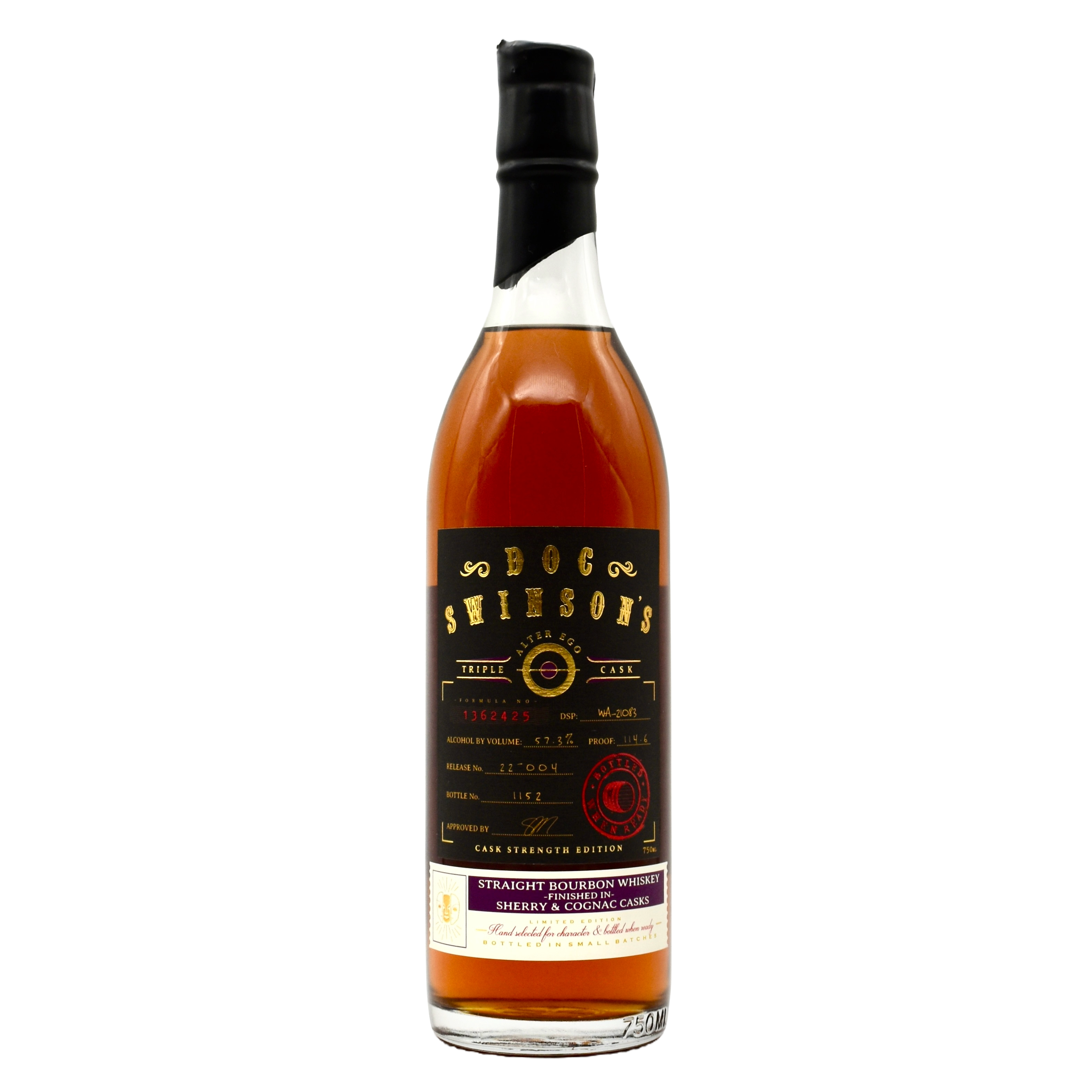 Doc Swinson Bourbon Triple Cask Strength 750ml