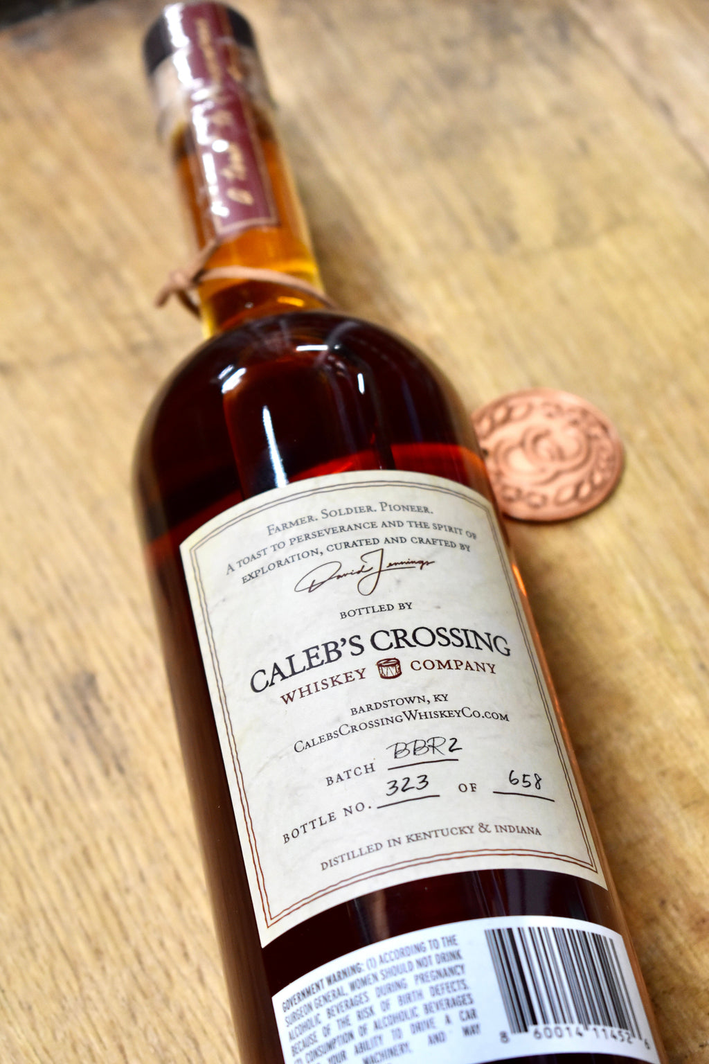 Caleb's Crossing Blend of Bourbon & Rye BBR2 750ml