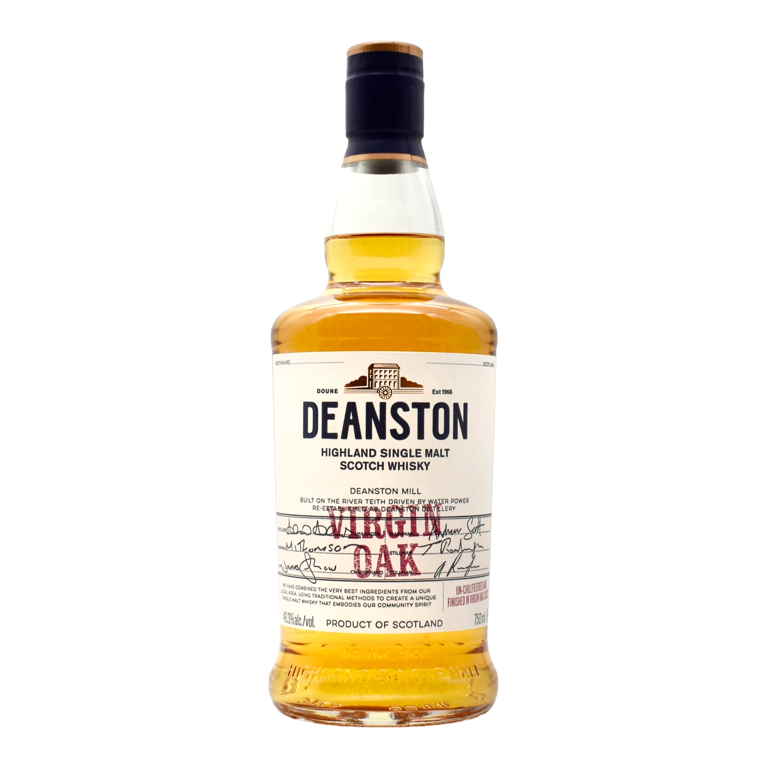 Deanston Virgin Oak Single Malt Scotch Whisky 750ml