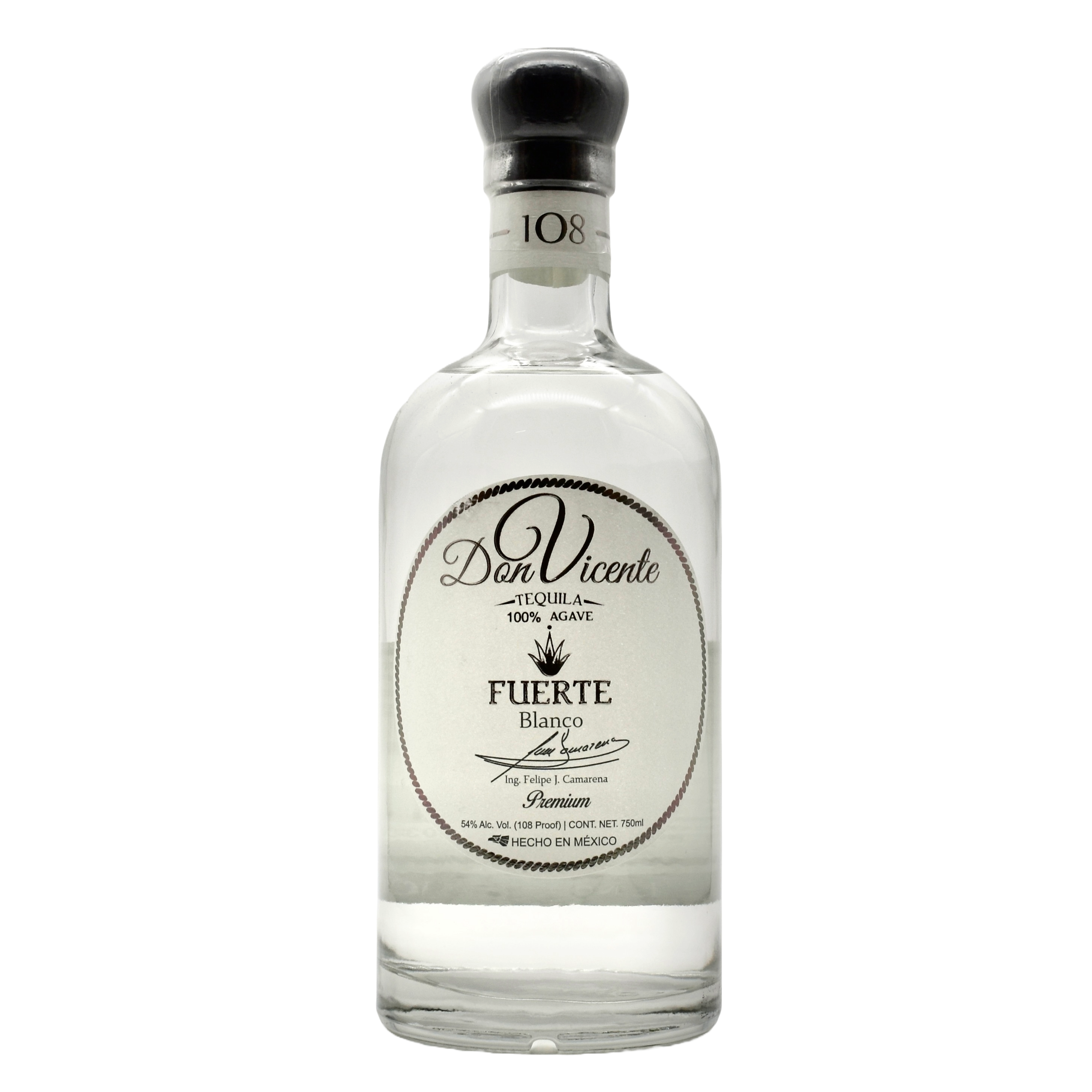 Don Vicente Tequila Fuerte Blanco 750ml