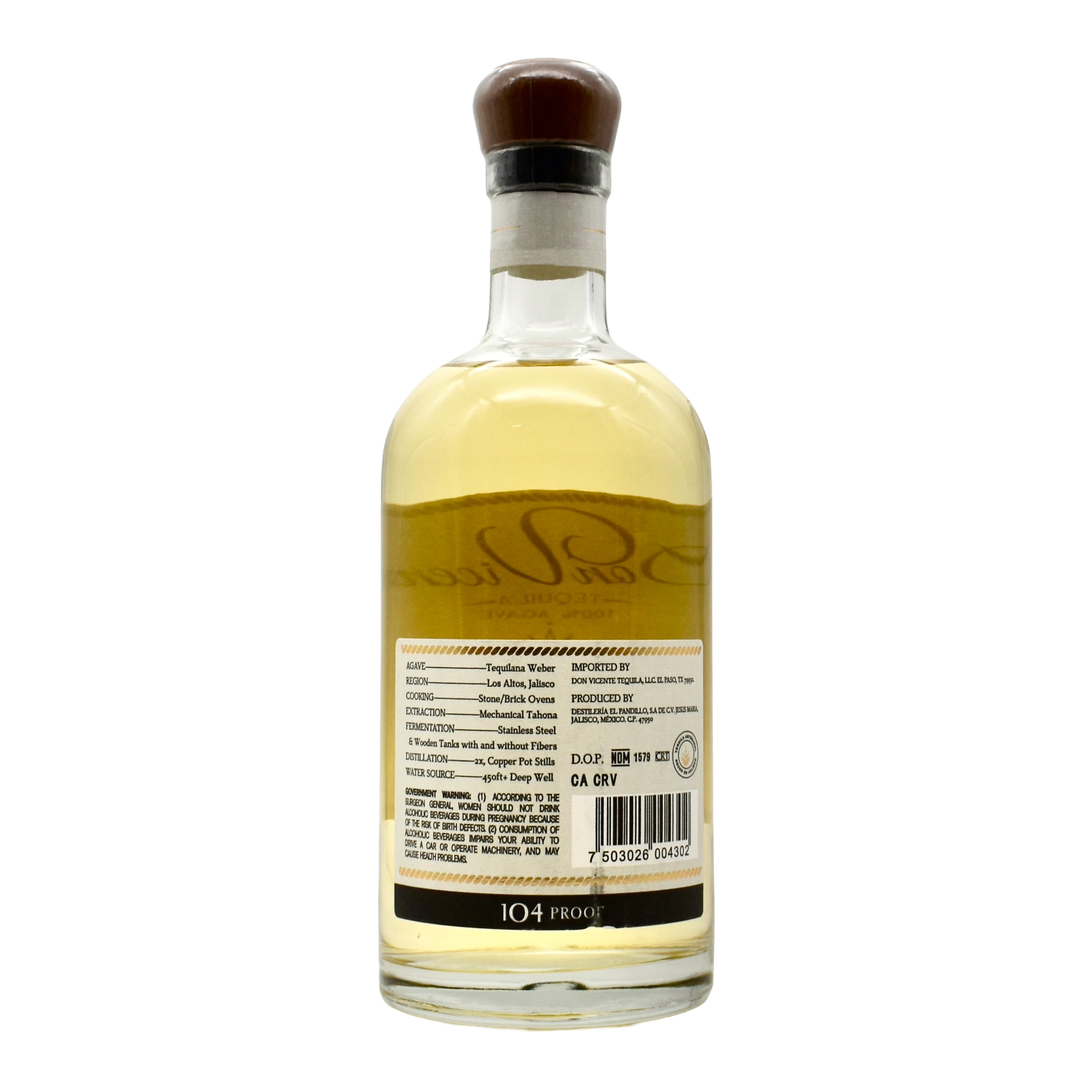 Don Vicente Tequila Fuerte Reposado 750ml