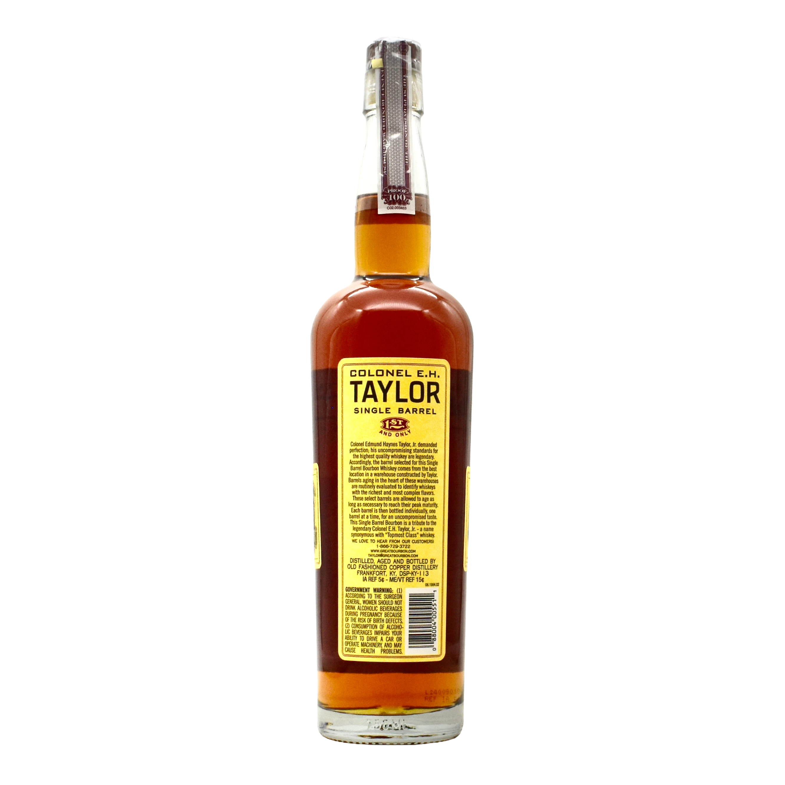 EH Taylor Single Barrel Bourbon 750ml