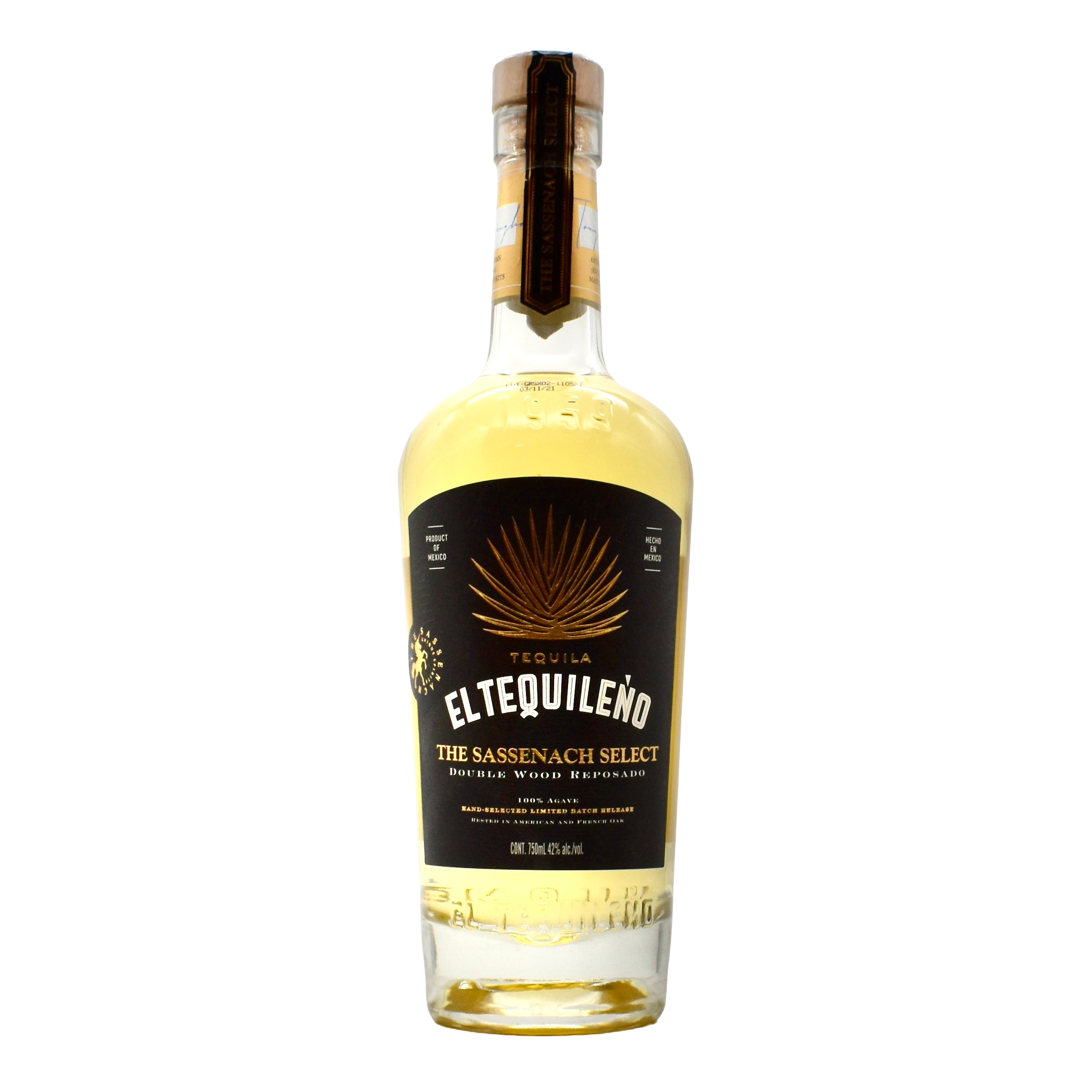 El Tequileno Tequila Sassenach Select Double Wood Reposado 750ml