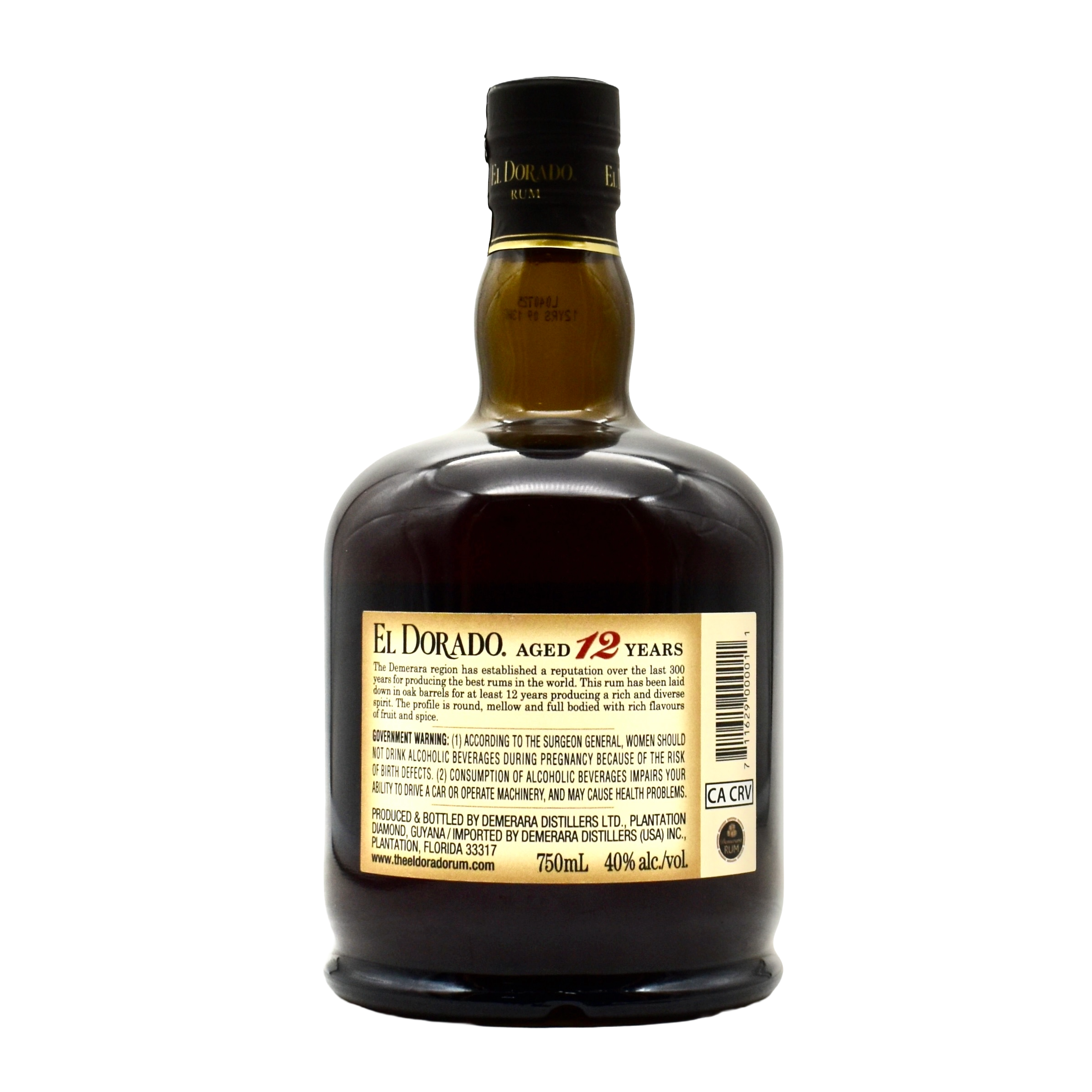 El Dorado 12 Year Rum 750ml