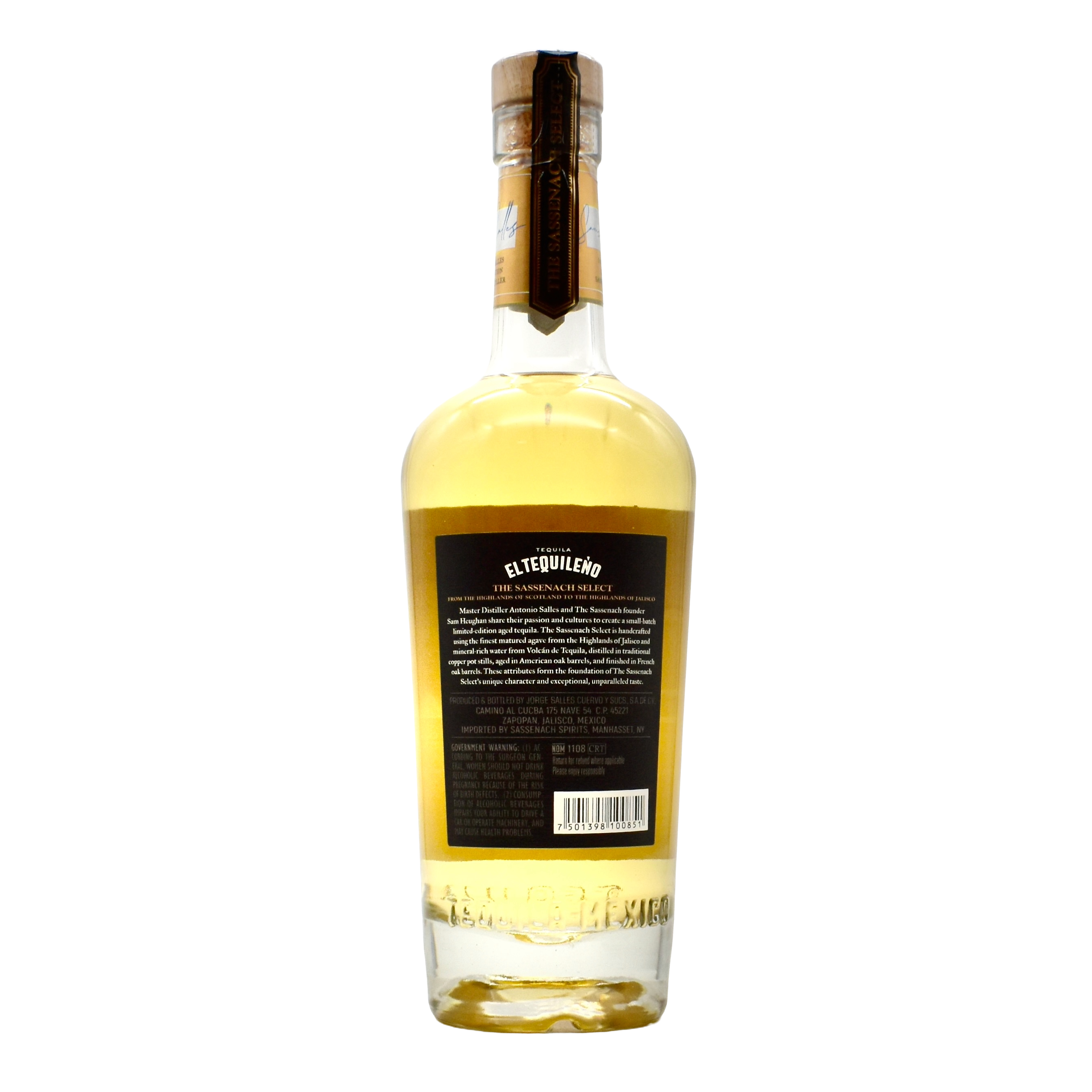 El Tequileno Tequila Sassenach Select Double Wood Reposado 750ml