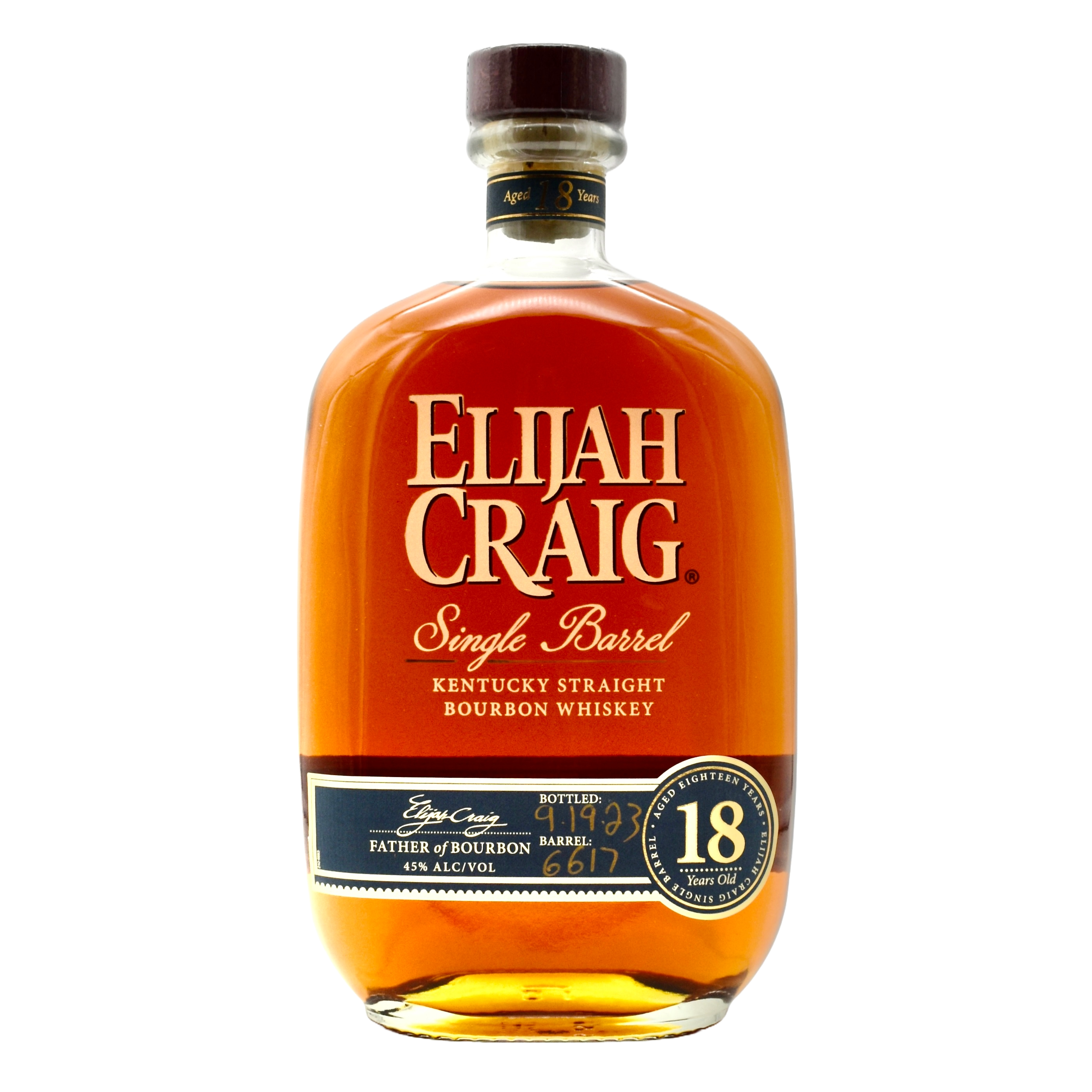 Elijah Craig 18 Year Bourbon 750ml