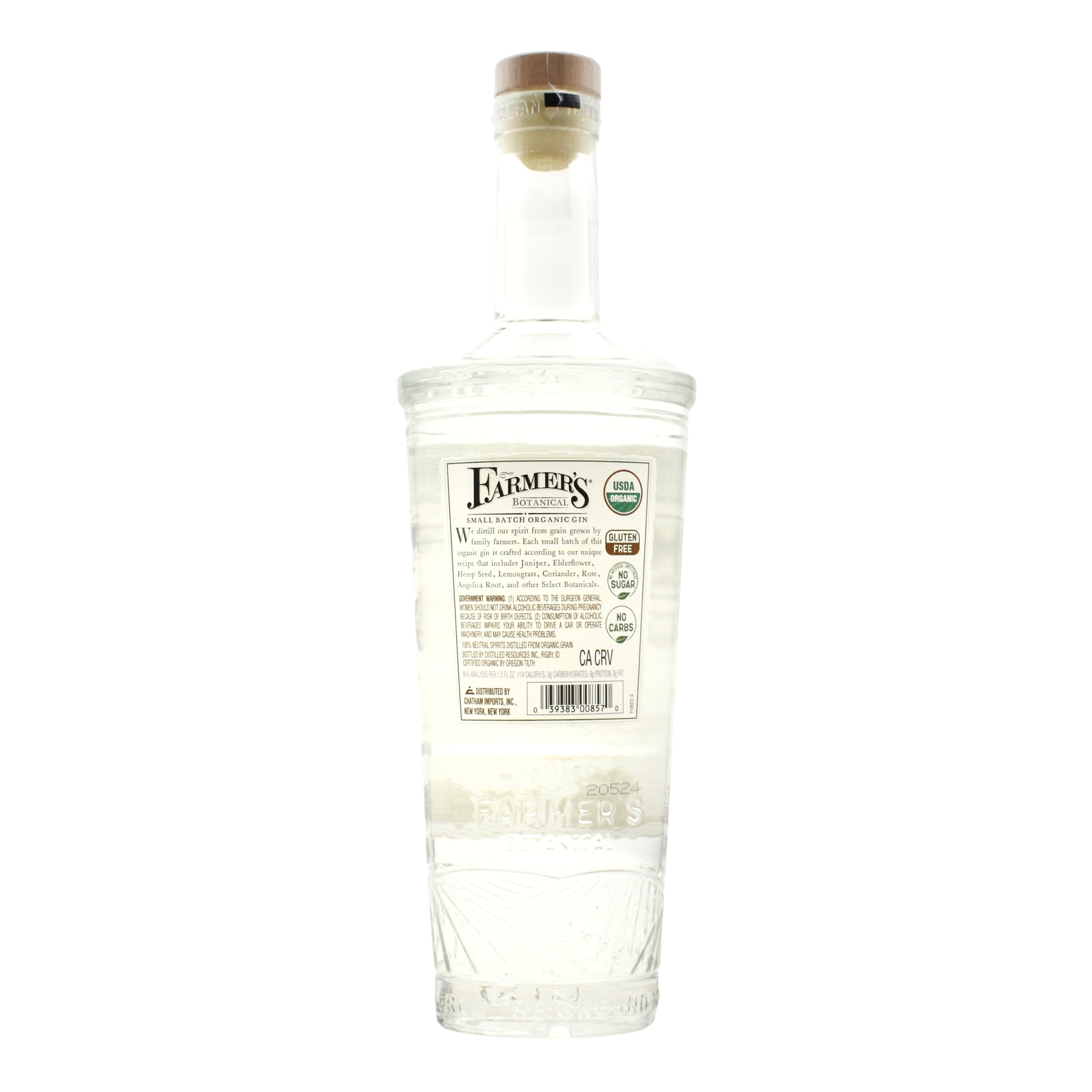 Farmer's Organic Gin 750ml