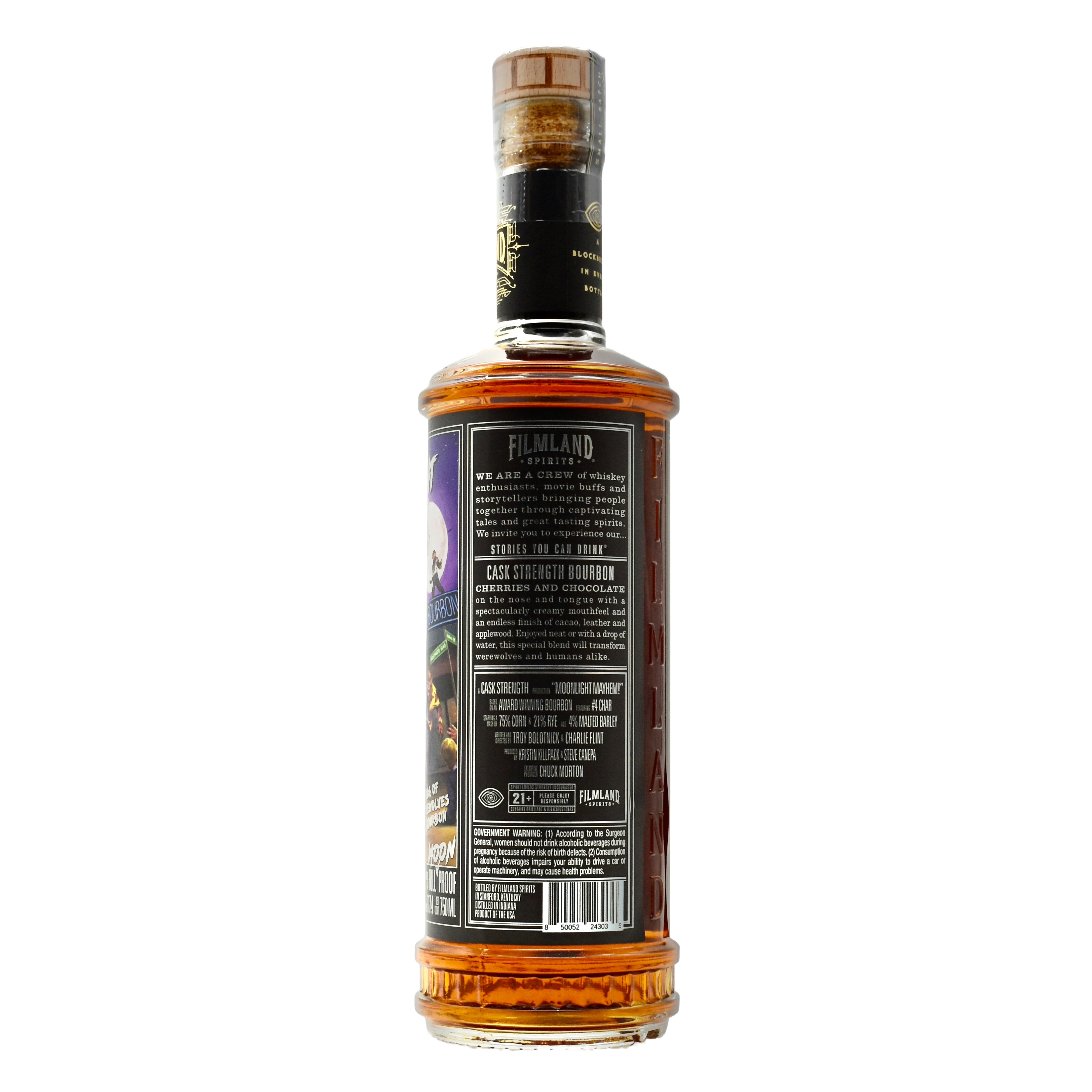 Filmland Spirits "Moonlight Mayhem Extended Cut" Cask Strength Bourbon 750ml