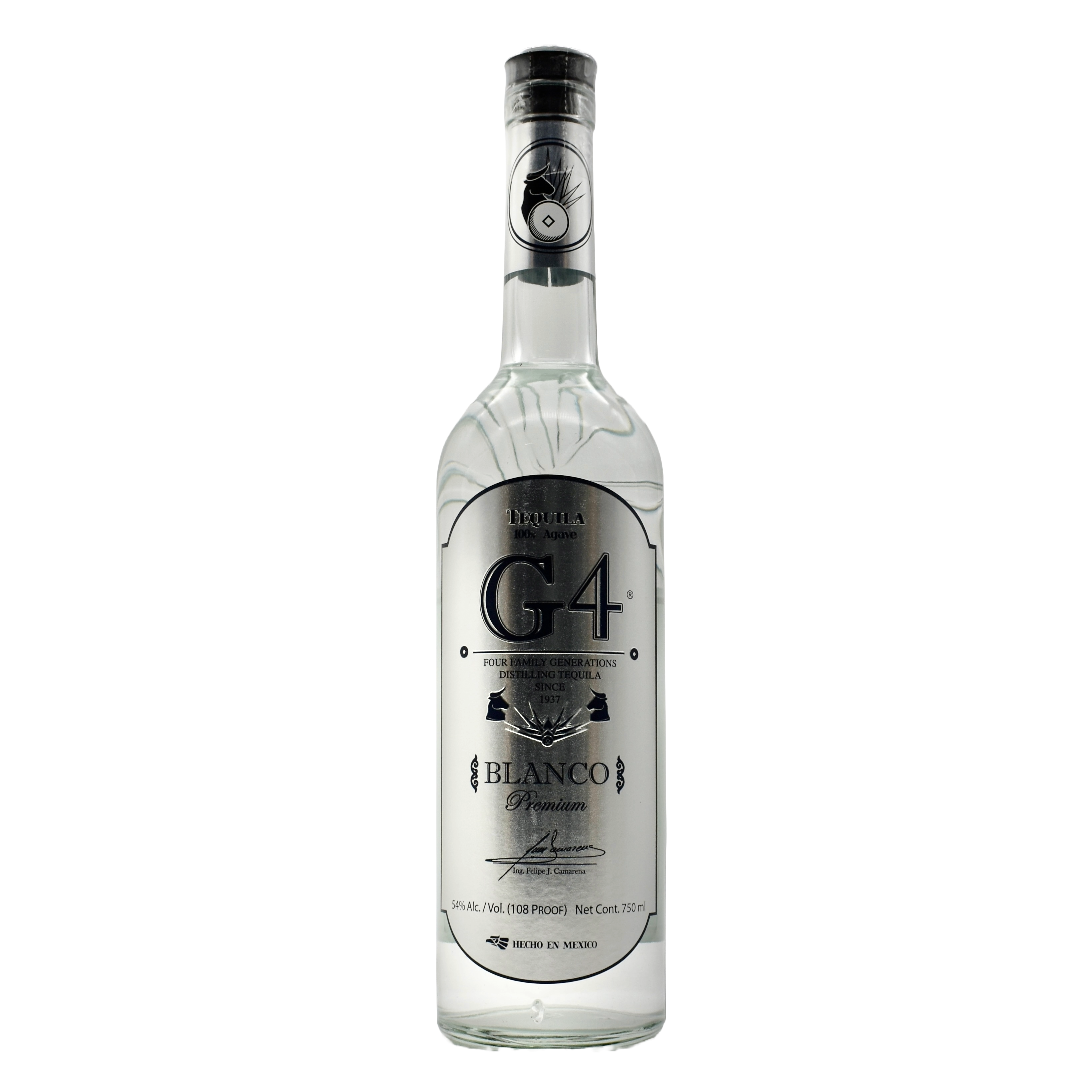G4 Tequila High Proof Blanco 750ml