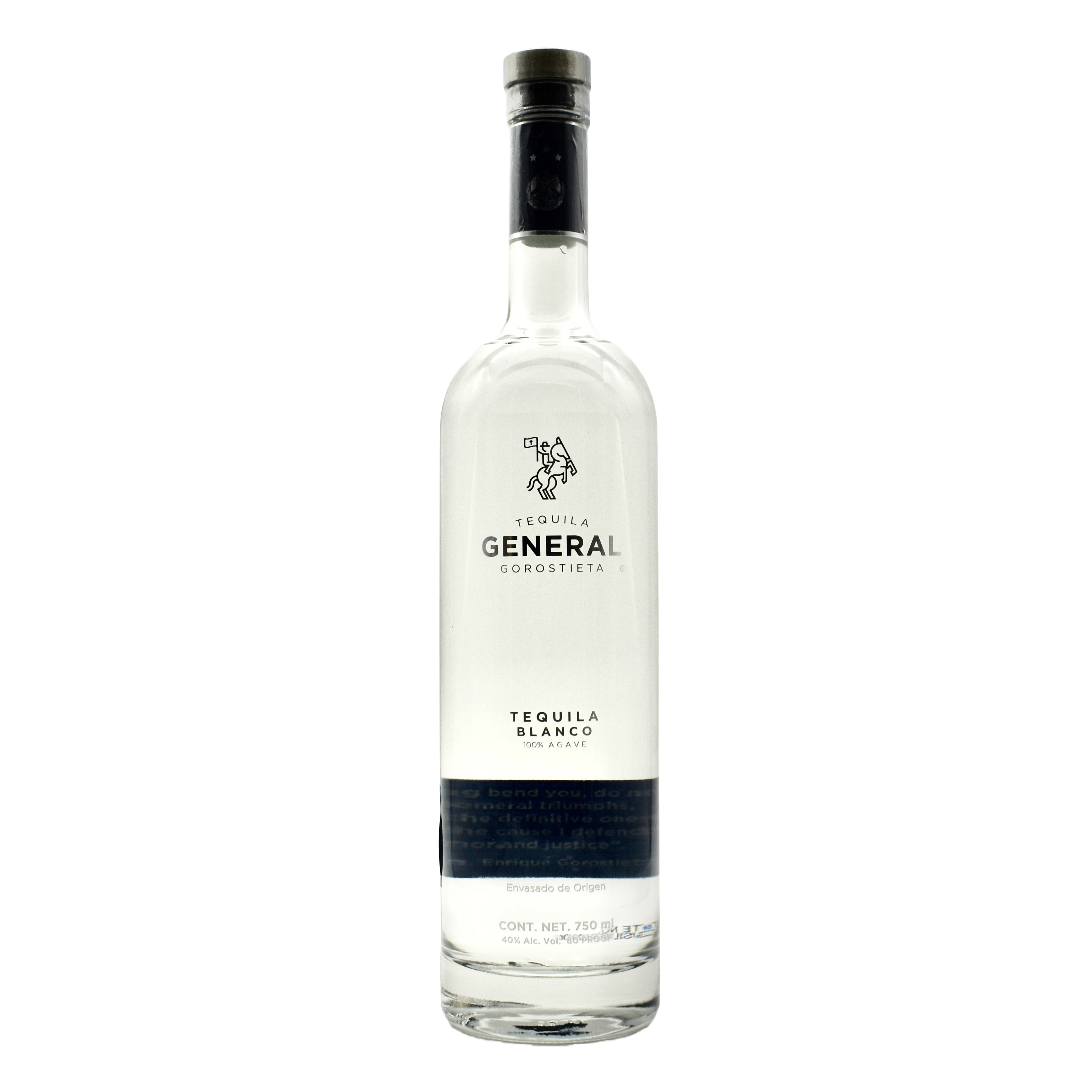 Tequila General Gorostieta Blanco 750ml