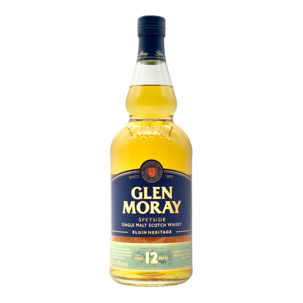 Glen Moray 12 Year Old Single Malt Speyside Scotch Whisky 750ml