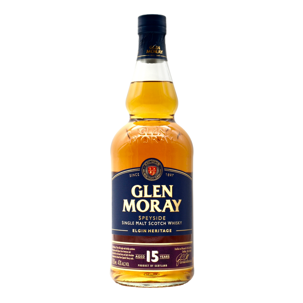 Glen Moray 15 Year Old Single Malt Speyside Scotch Whisky 750ml