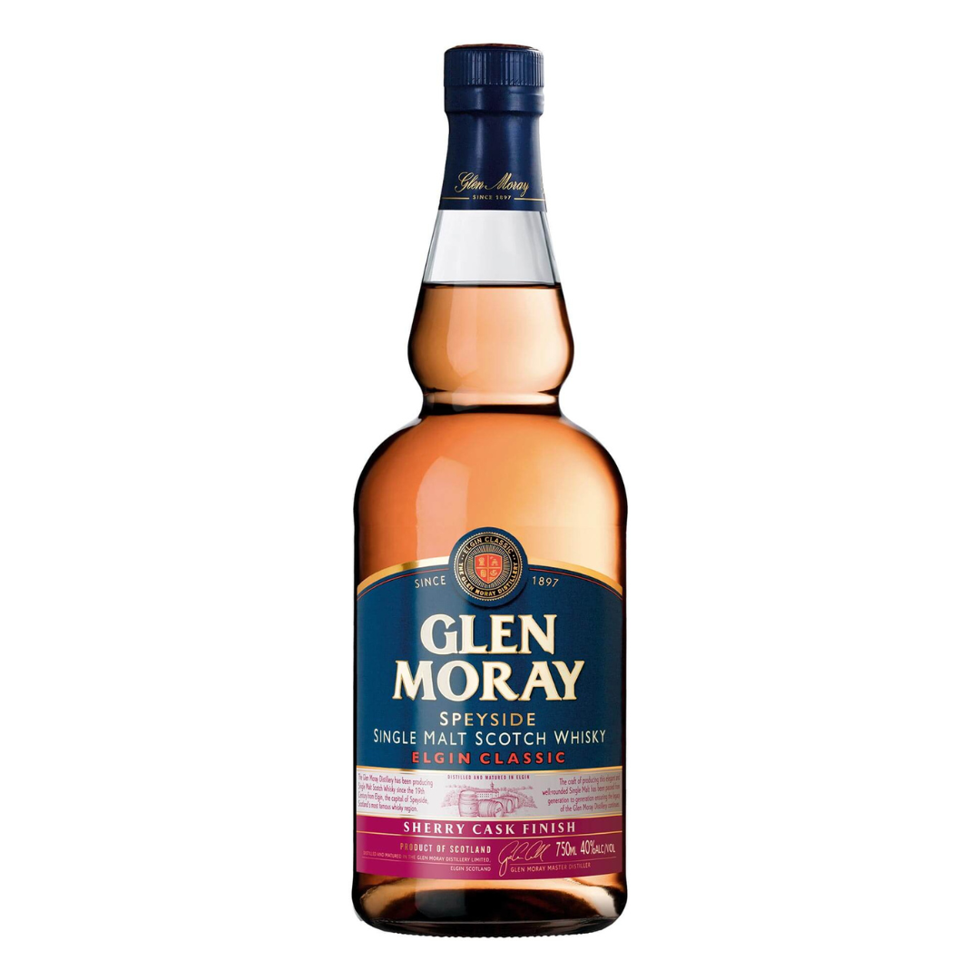 Glen Moray Sherry Cask Single Malt Speyside Scotch Whisky 750ml