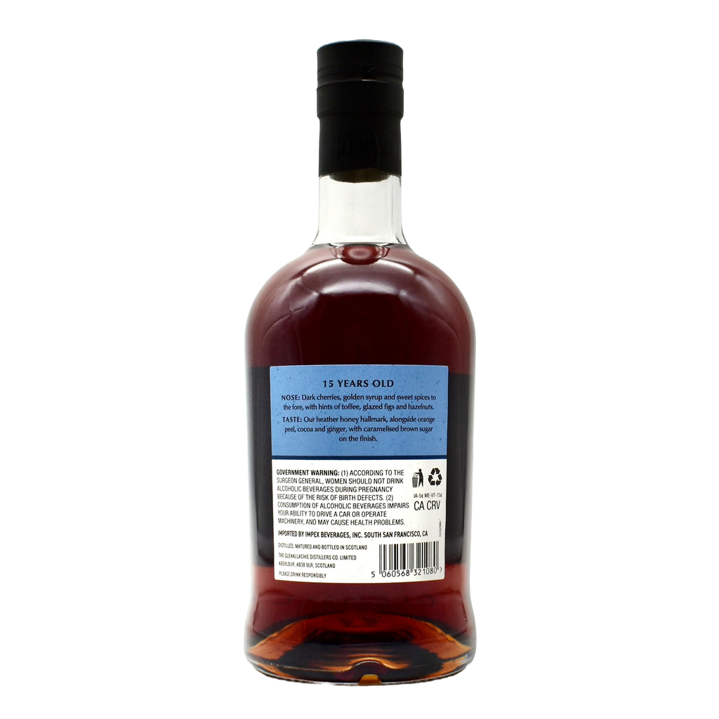 The GlenAllachie 15 Year Old Speyside Single Malt Scotch Whisky 700ml