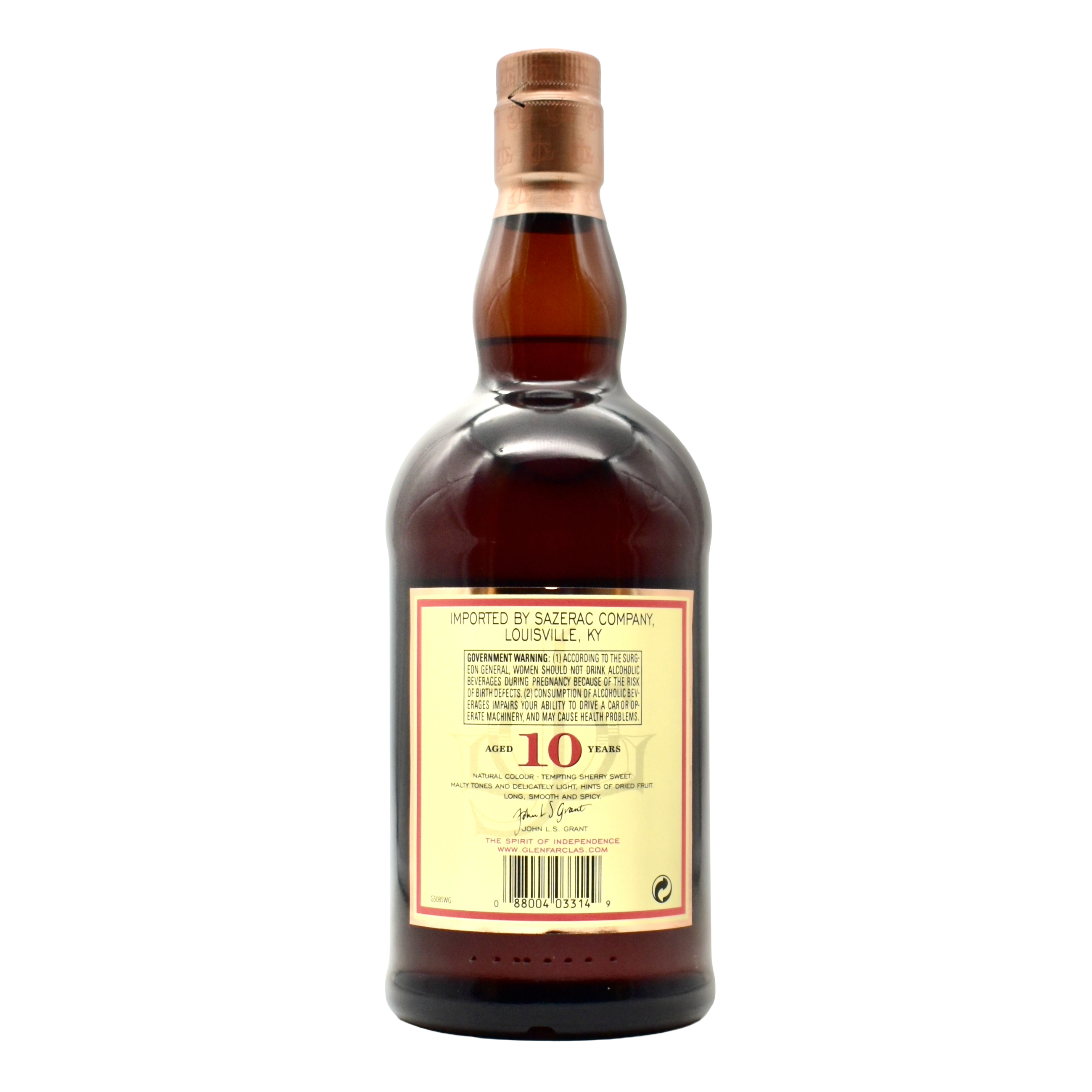 Glenfarclas 10 Year Old Single Malt Scotch Whisky 750ml