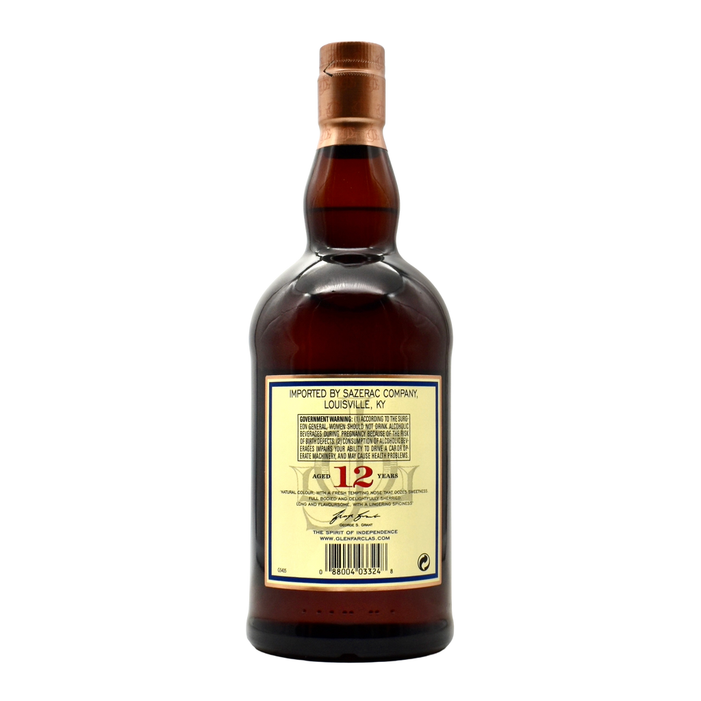 Glenfarclas 12 Year Old Single Malt Scotch Whisky 750ml