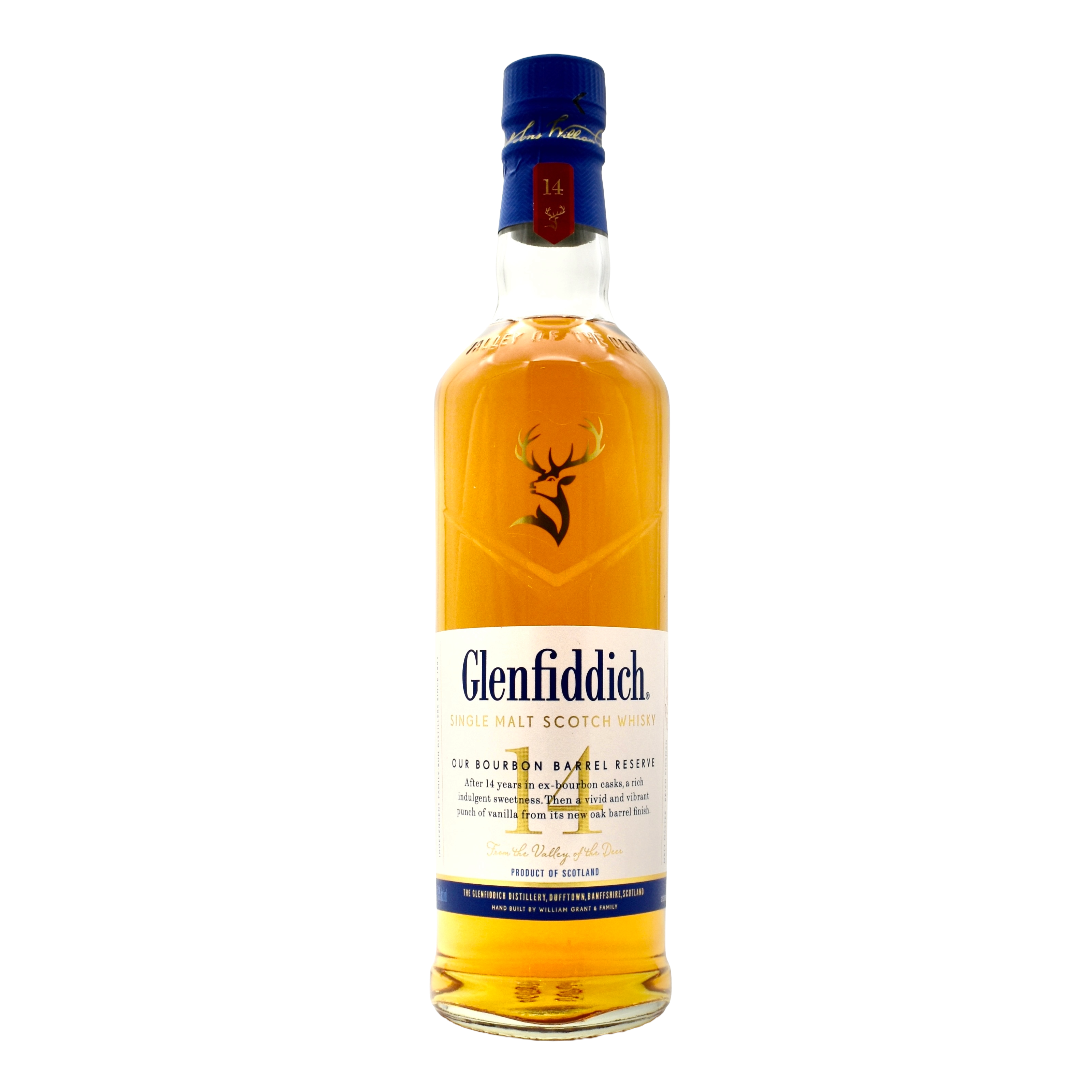 Glenfiddich 14 Year Old Bourbon Barrel Reserve Single Malt Scotch Whisky 750ml