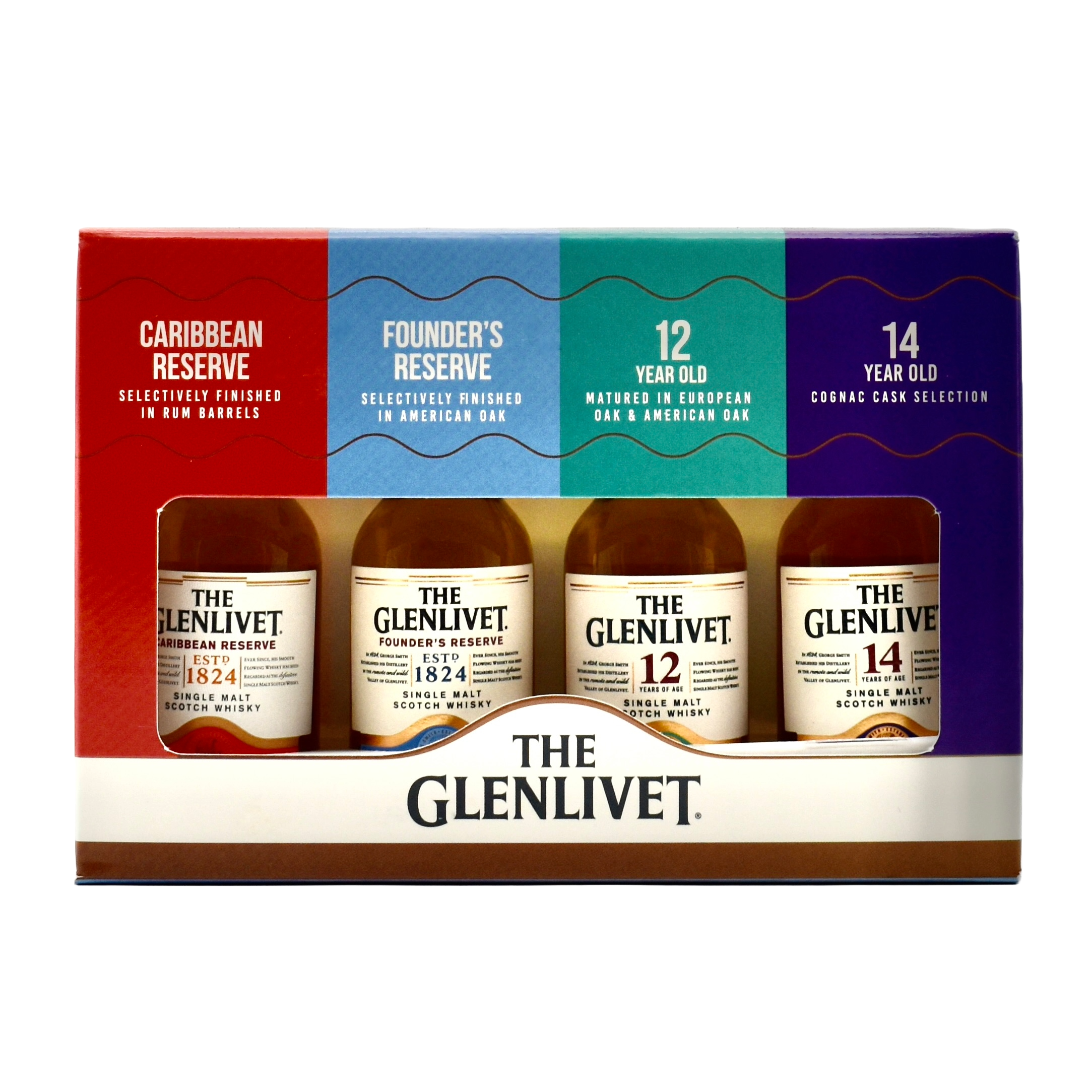 Glenlivet Caribbean Scotch Whiskey Gift Pack (4x50ml)