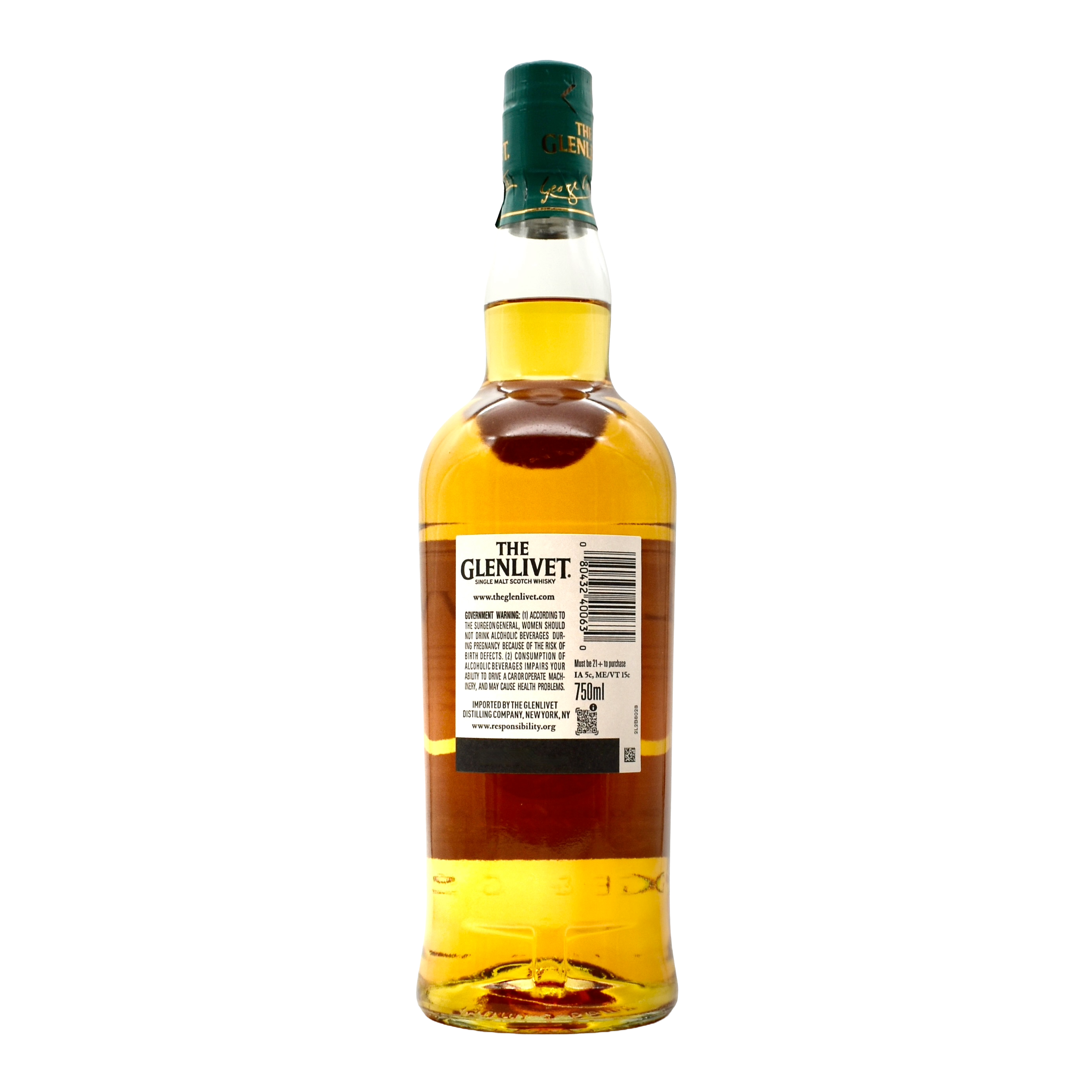 The Glenlivet 12 Year Old Single Malt Scotch Whisky 750ml
