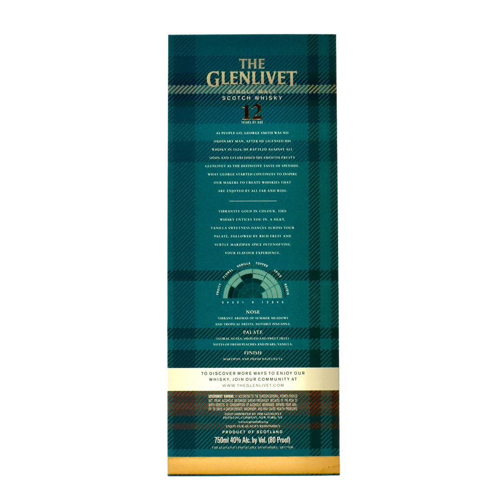 The Glenlivet 12 Year Old Single Malt Scotch Whisky Limited Edition Box 750ml