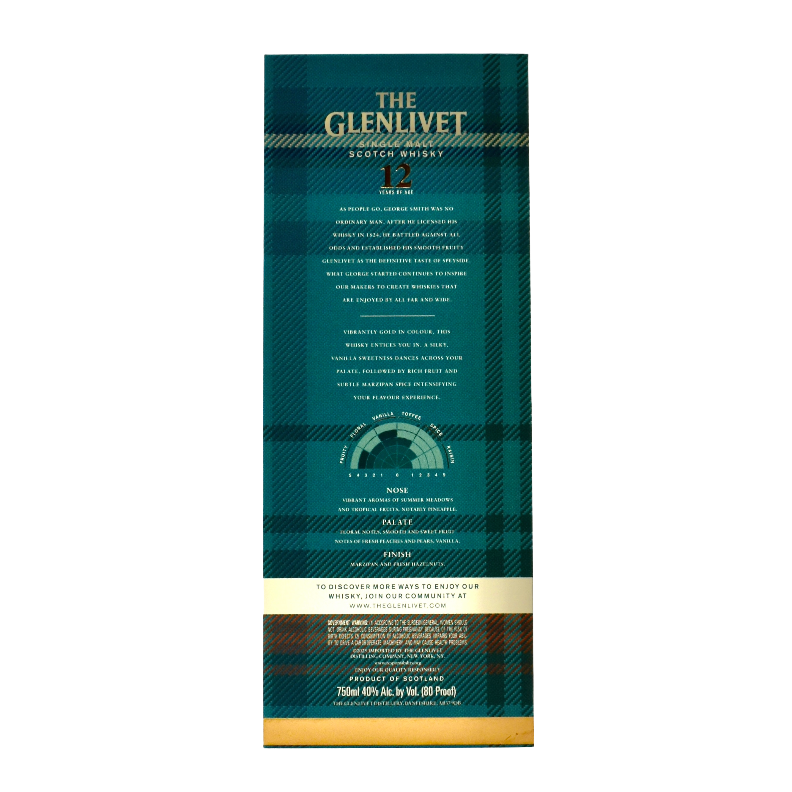 The Glenlivet 12 Year Old Single Malt Scotch Whisky Limited Edition Box 750ml