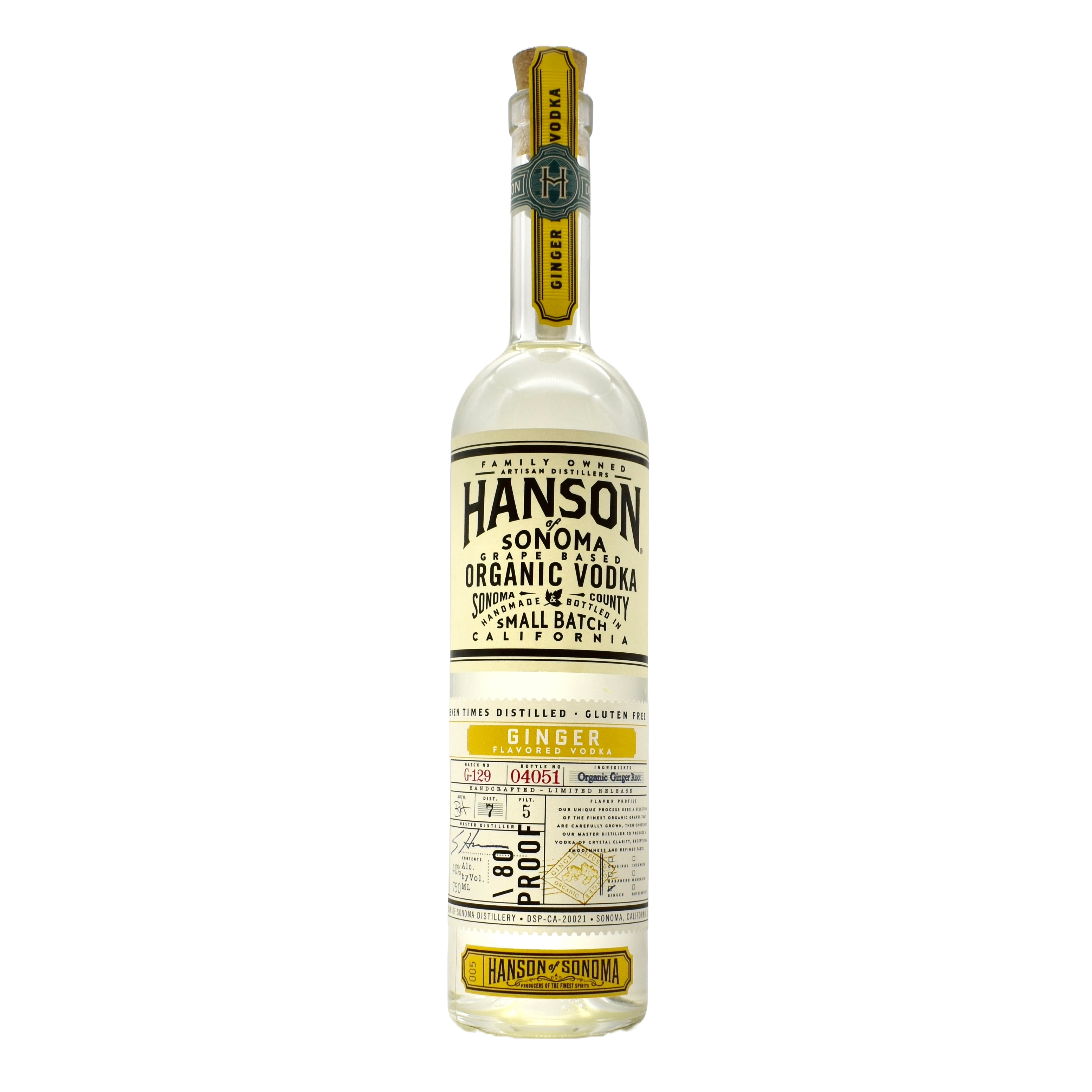 Hanson of Sonoma Ginger Vodka 750ml