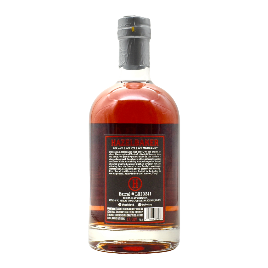 Hazelbaker Bourbon High Proof 750ml