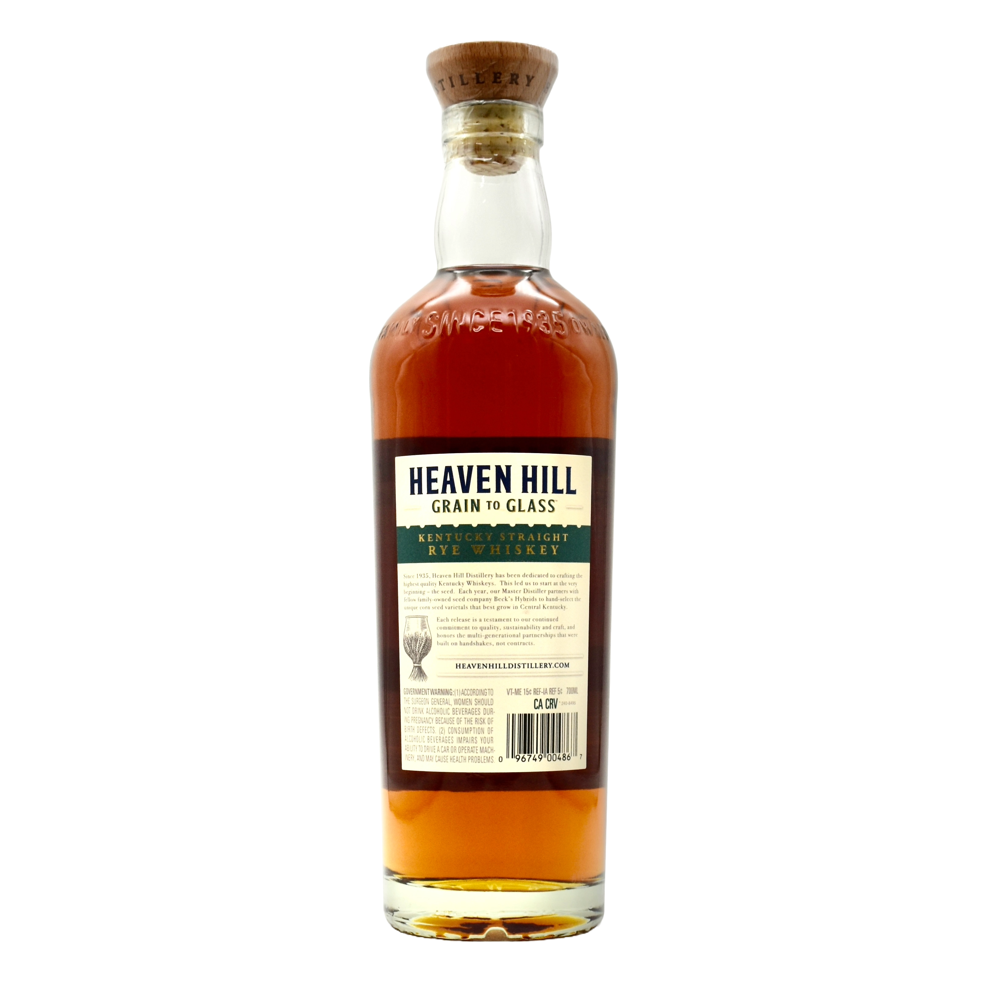 Heaven Hill Grain to Glass Rye 700ml