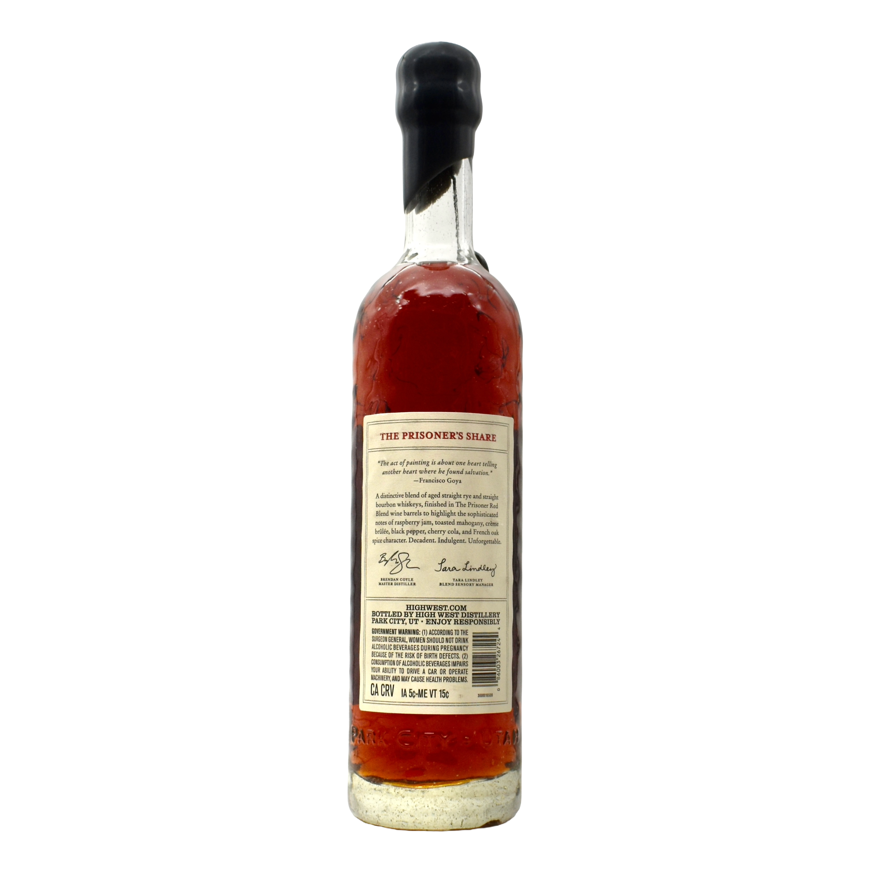 High West Whiskey Prisoner's Share 750ml
